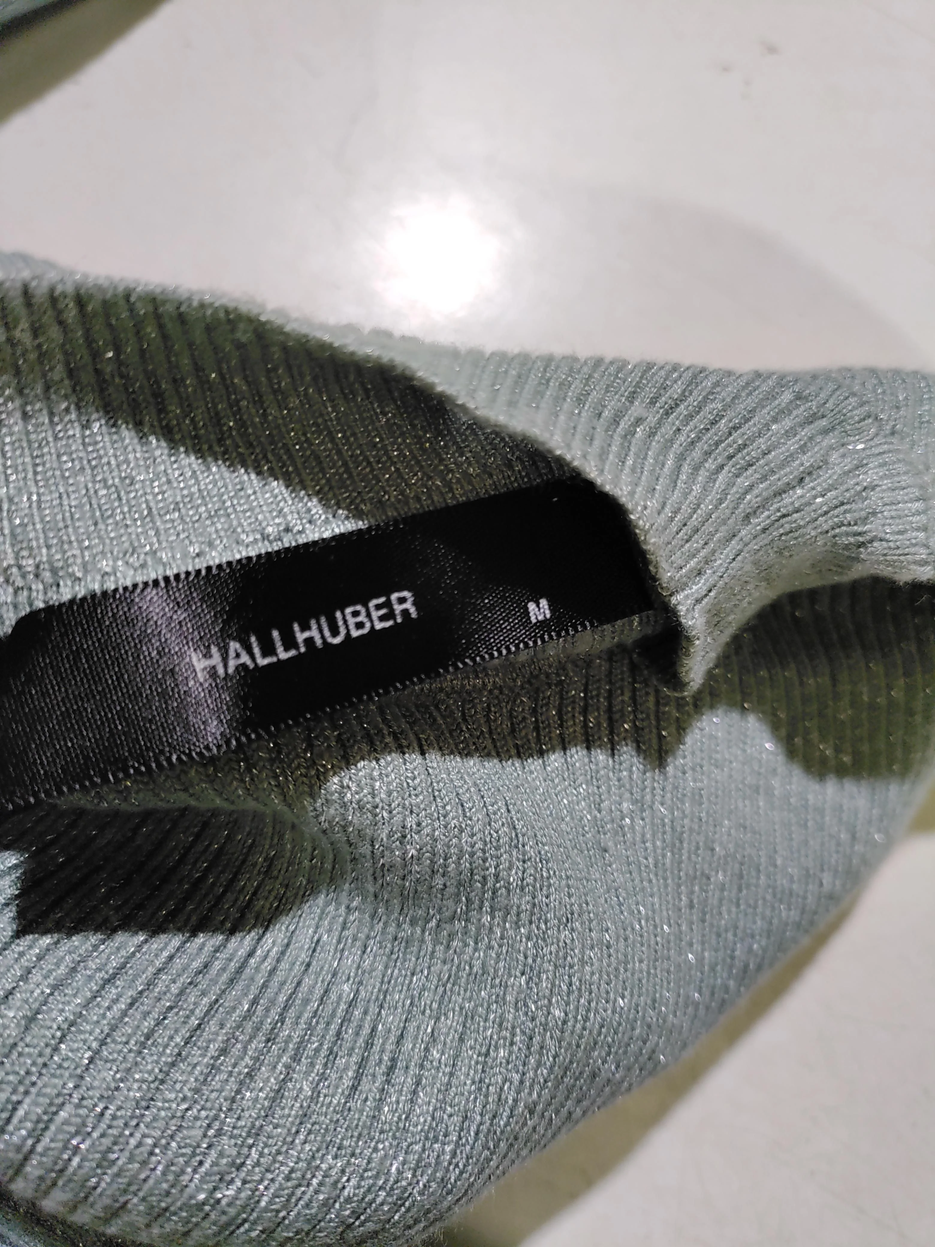 Hallhuber Women's Top M Green Viscose with Polyester, Polyamide, Other Jersey - Image 6