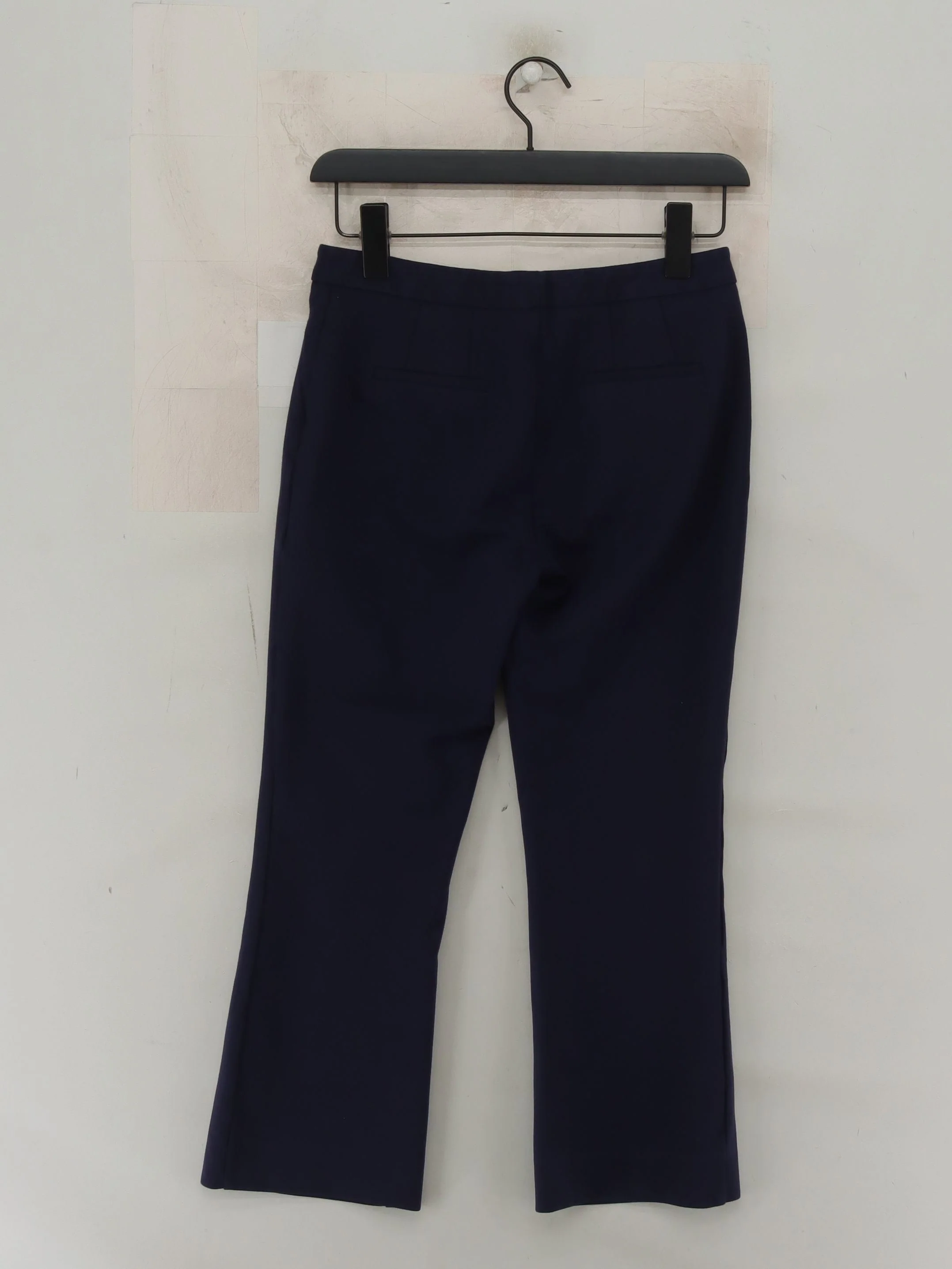 Halogen Women's Trousers UK 6 Blue Rayon with Nylon Flared Cropped - Image 2