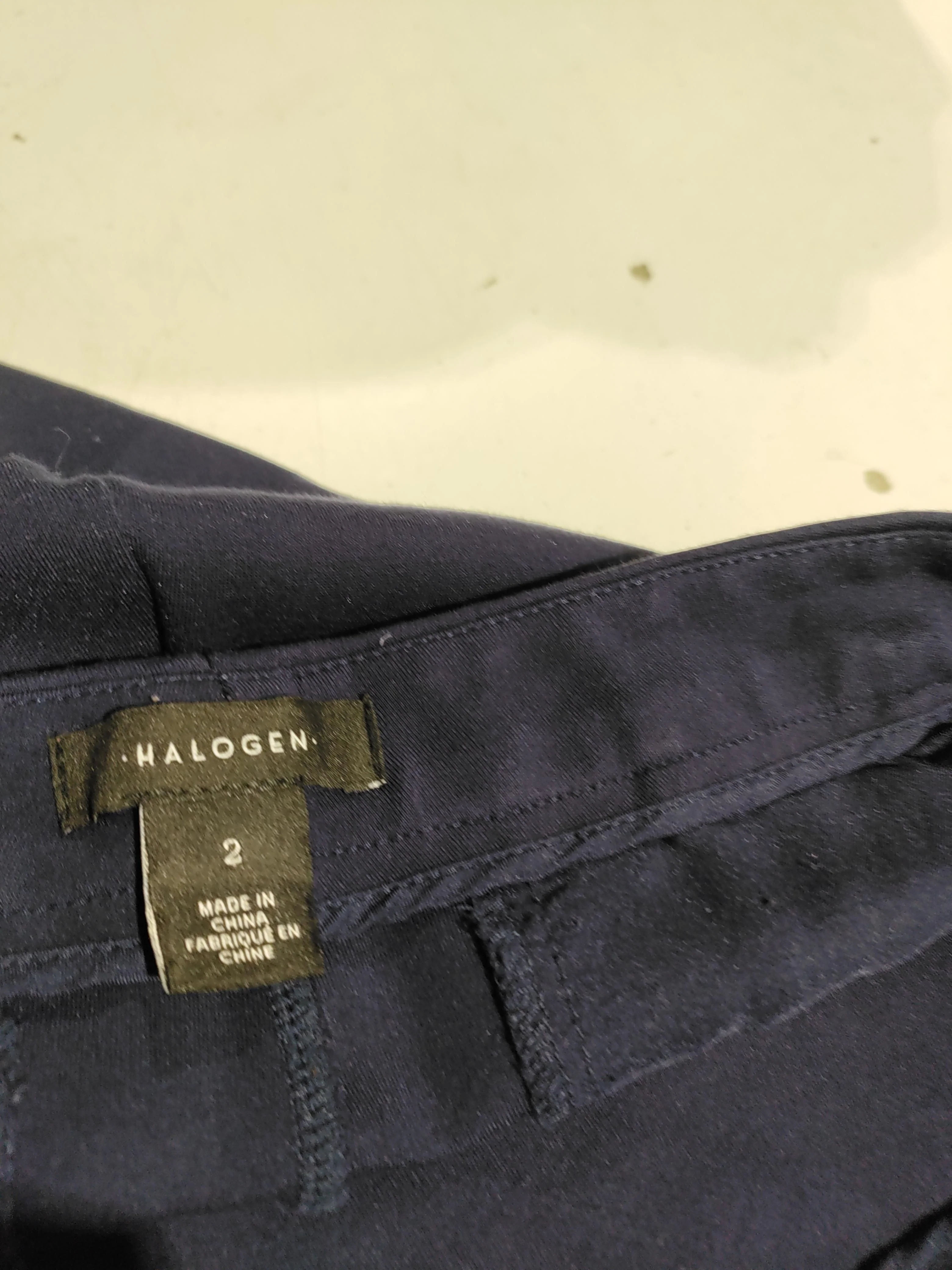Halogen Women's Trousers UK 6 Blue Rayon with Nylon Flared Cropped - Image 5