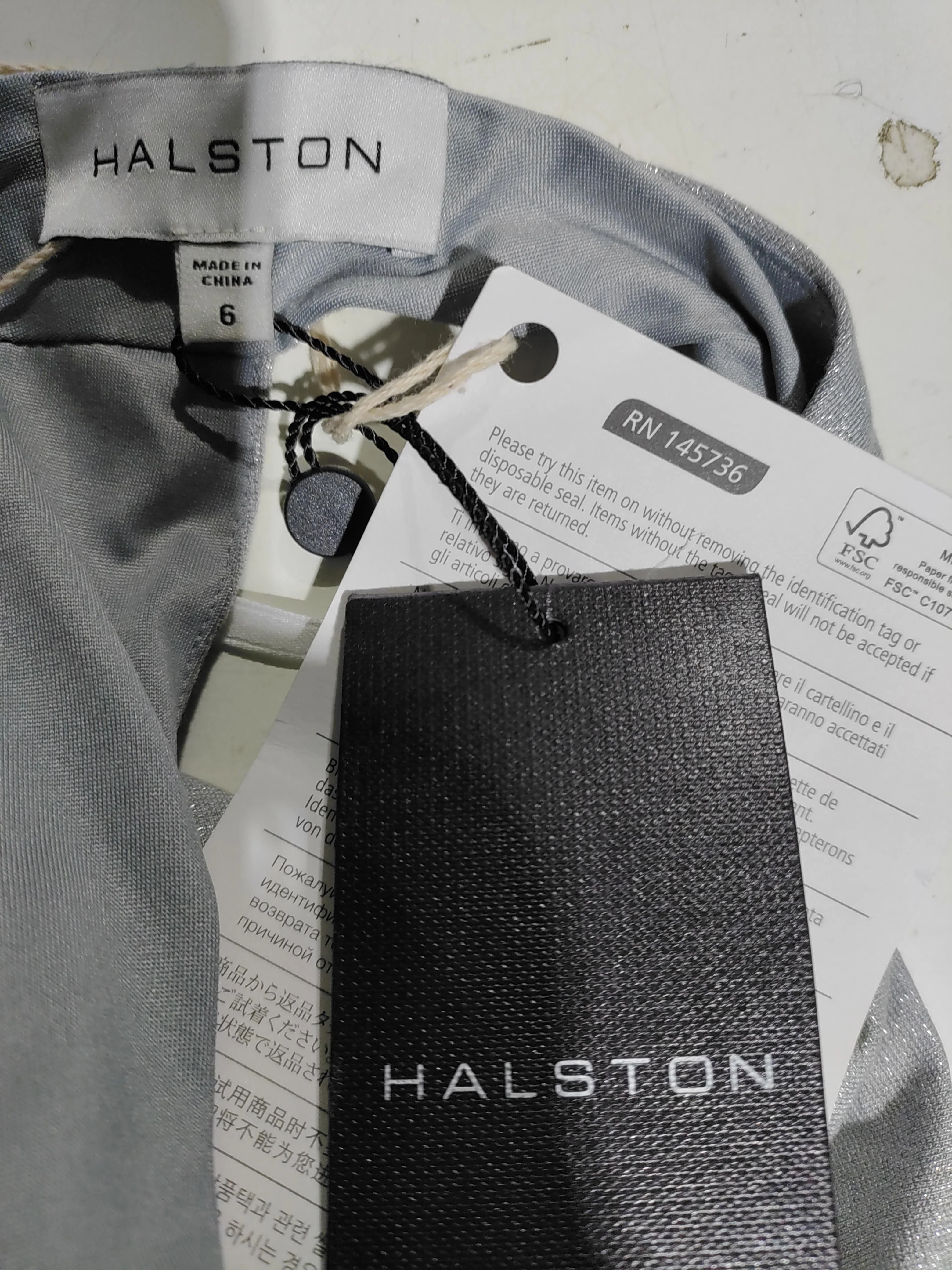 Halston Maxi Dress in Grey - Image 5