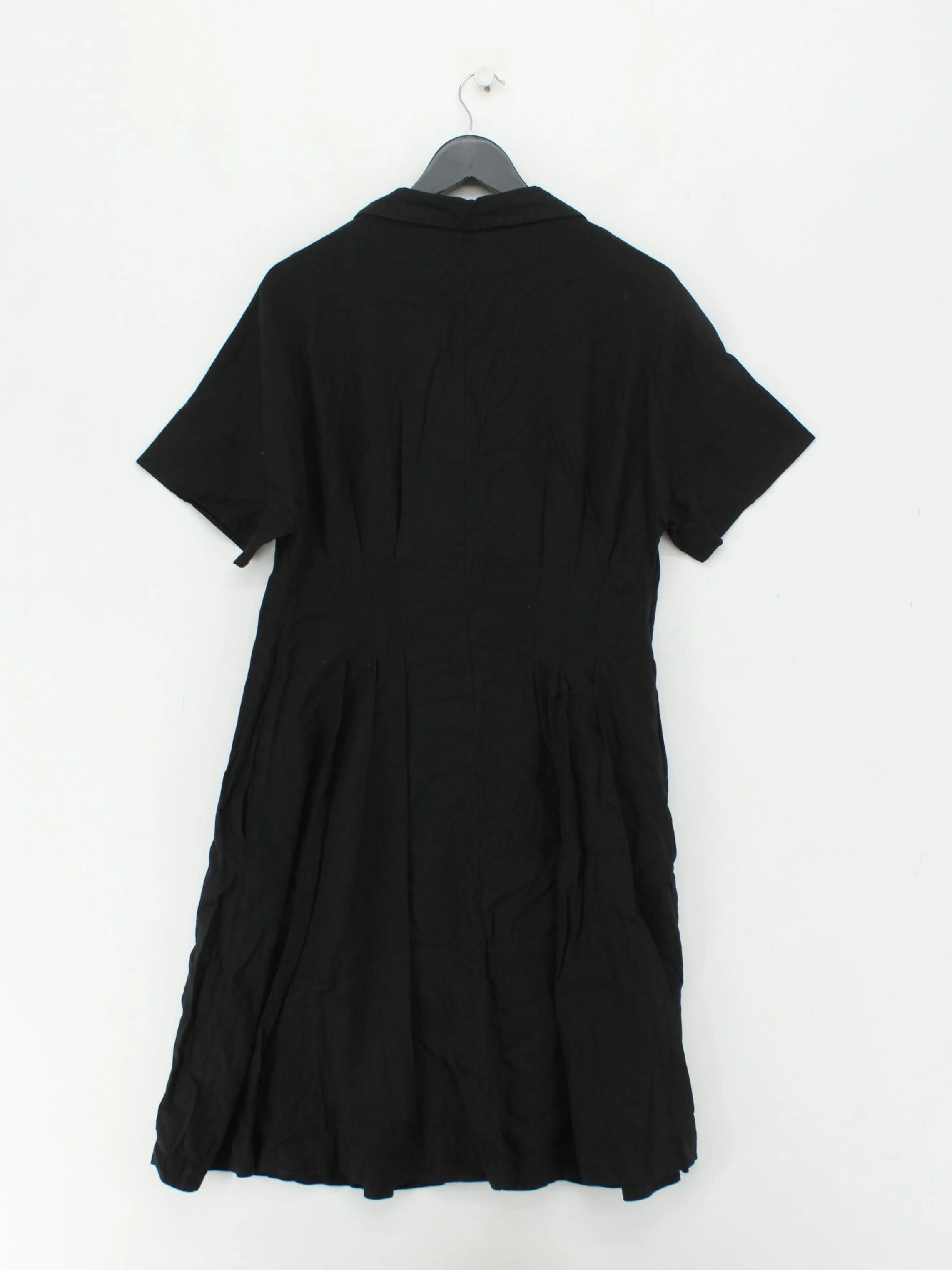 Halston Shirt Midi Dress UK14 in Black - Image 2