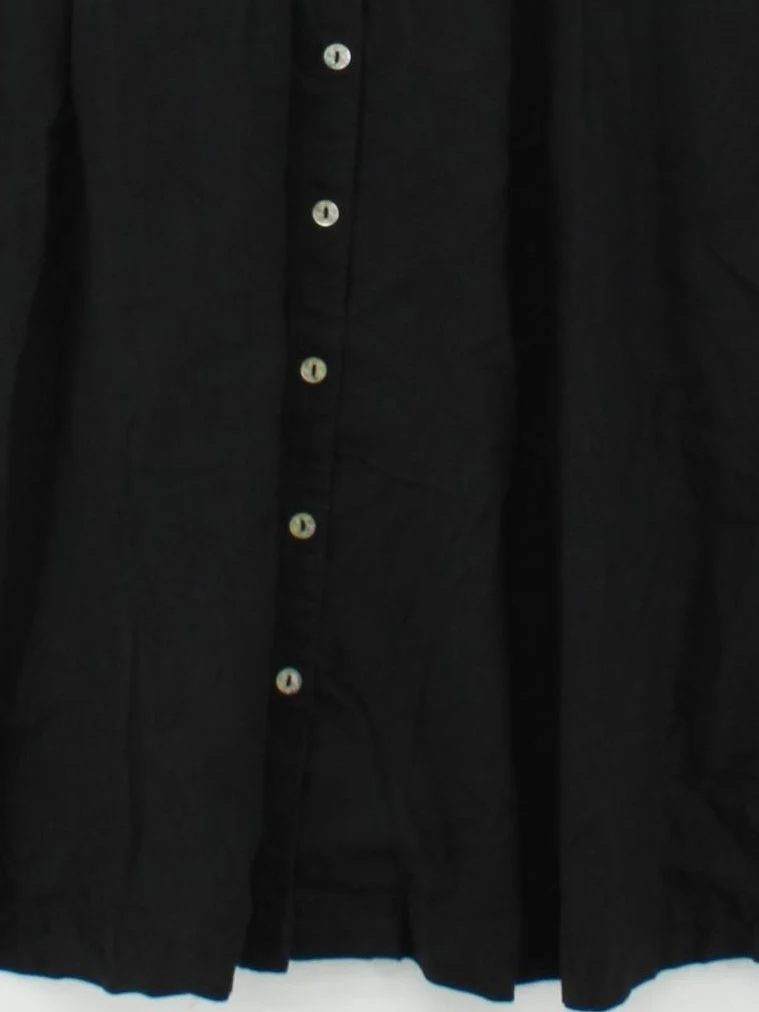 Halston Shirt Midi Dress UK14 in Black - Image 4