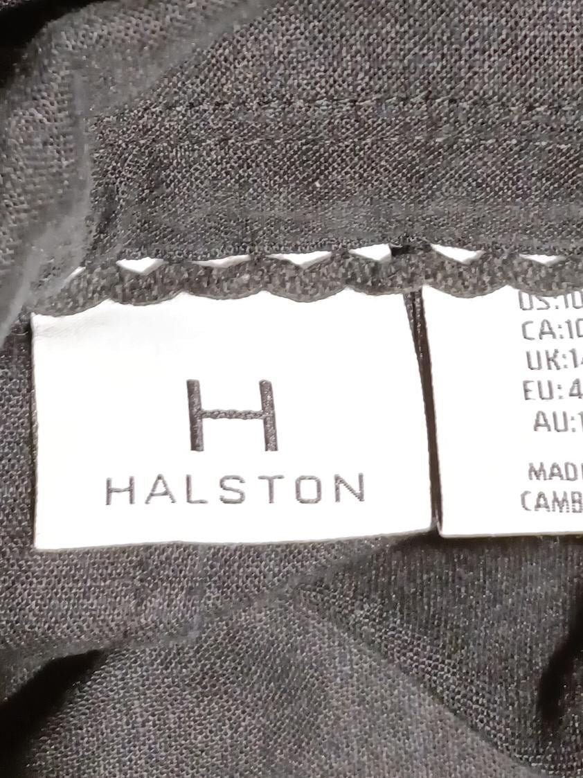Halston Shirt Midi Dress UK14 in Black - Image 5