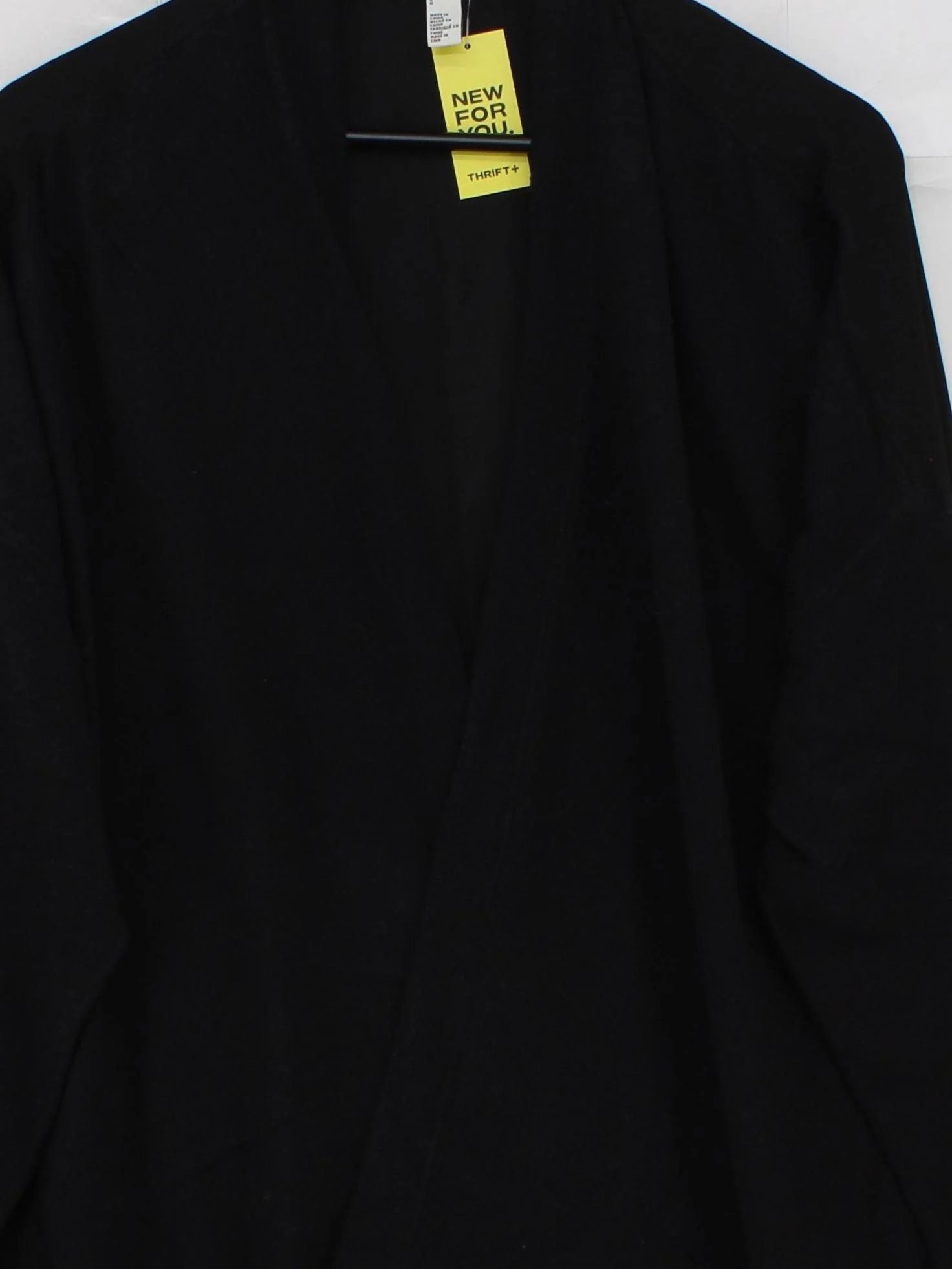 Halston Women's Cardigan L Black Viscose with Polyester, Nylon V-Neck Cardigan - Image 3