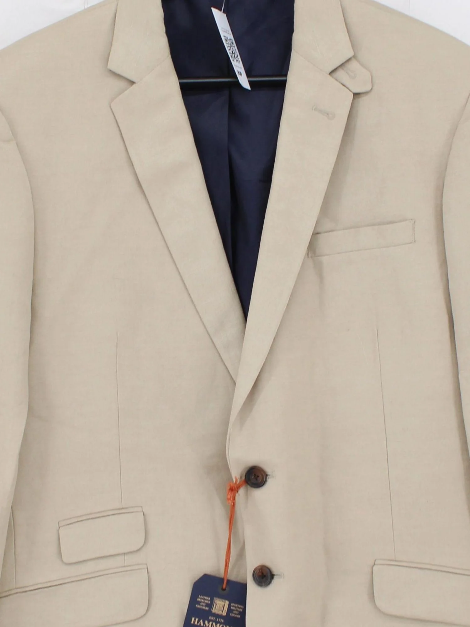 Hammond & Co. By Patrick Grant Men's Blazer Chest: 46 in Tan Linen New with tags - Image 3