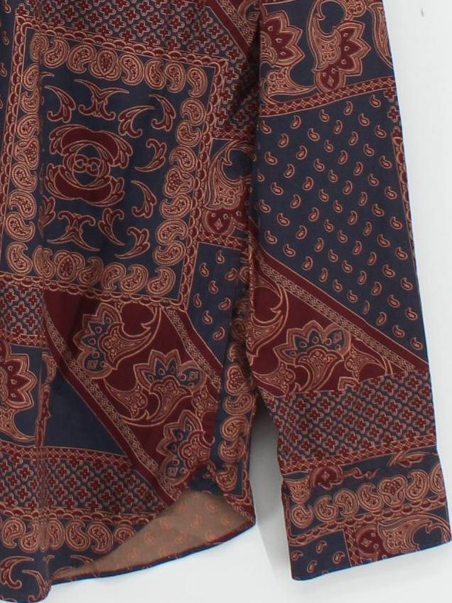 Hammond & Co. By Patrick Grant Men's Shirt L Blue Paisley 100% Cotton Basic - Image 4