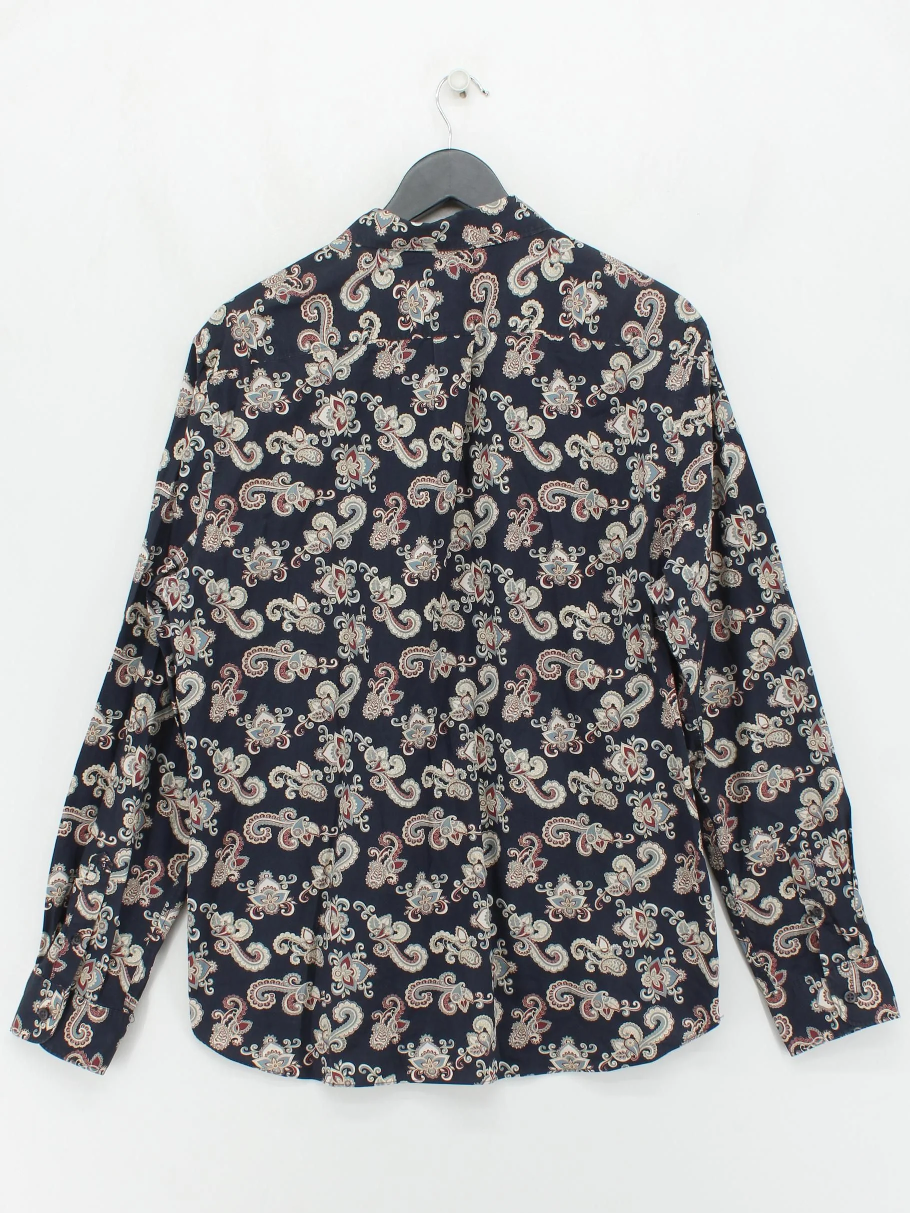 Hammond & Co. By Patrick Grant Men's Shirt L Blue Paisley 100% Cotton Basic - Image 2