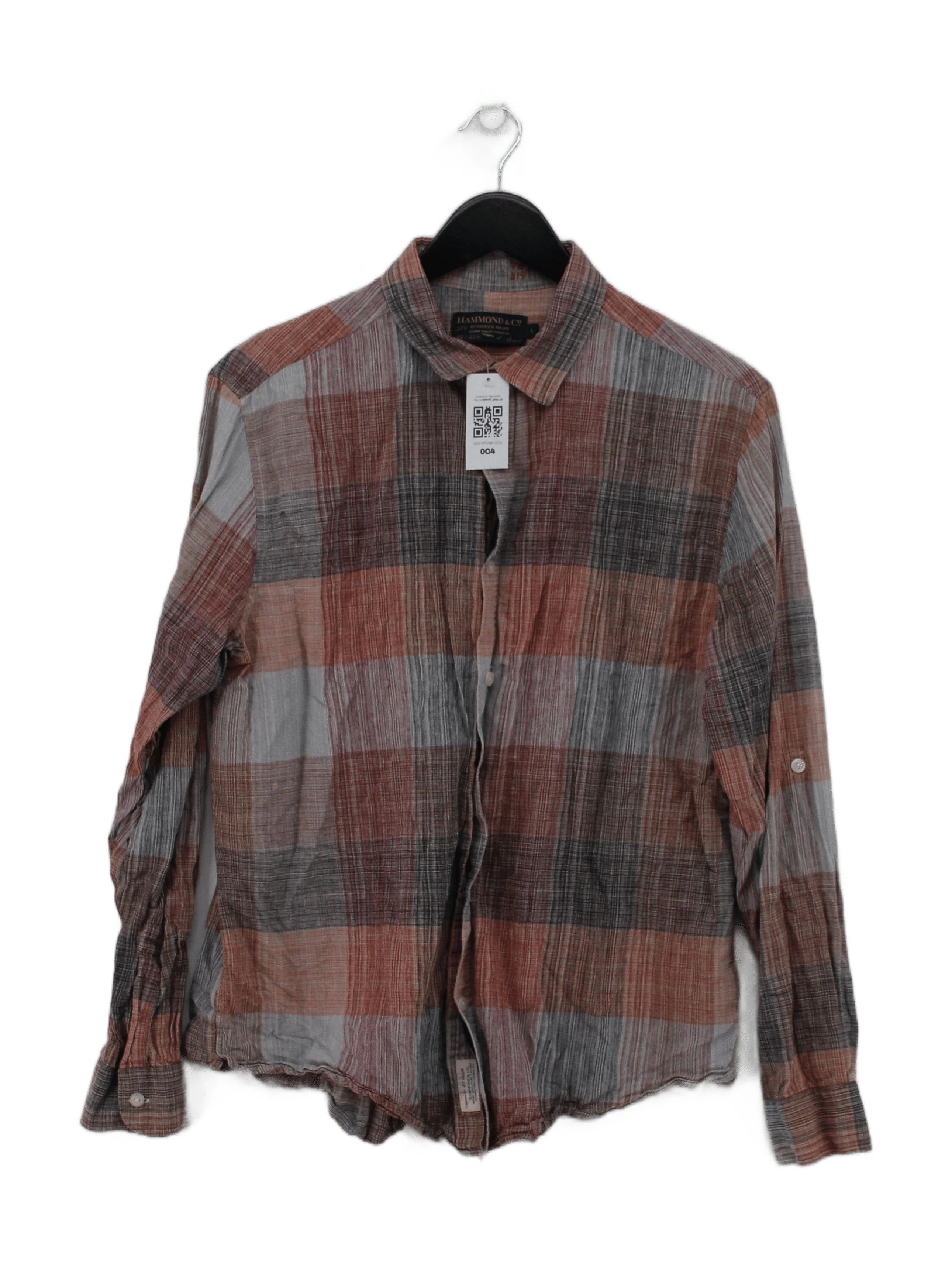 Hammond & Co. By Patrick Grant Men's Shirt L Multi Linen with Cotton Basic