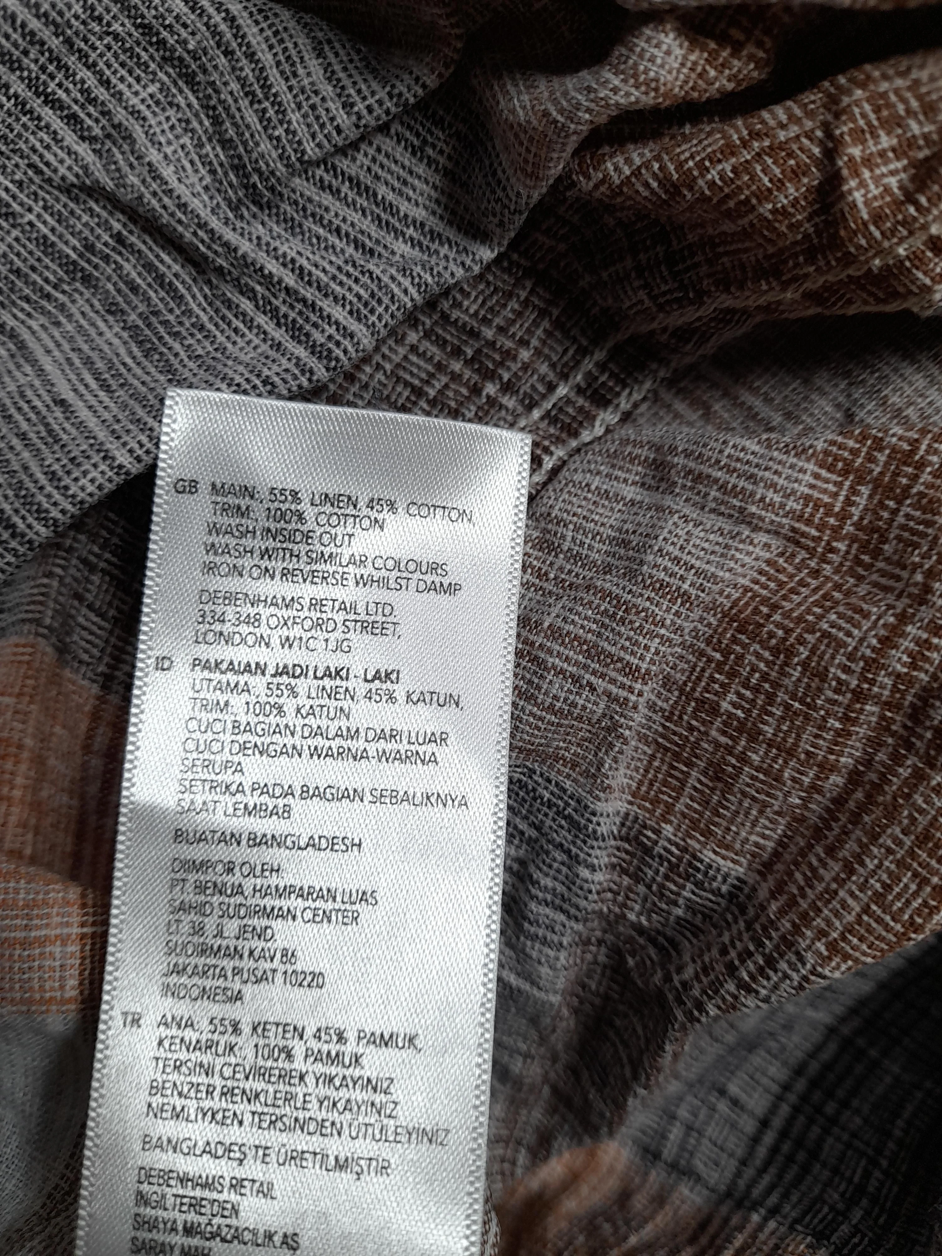 Hammond & Co. By Patrick Grant Men's Shirt L Multi Linen with Cotton Basic - Image 6