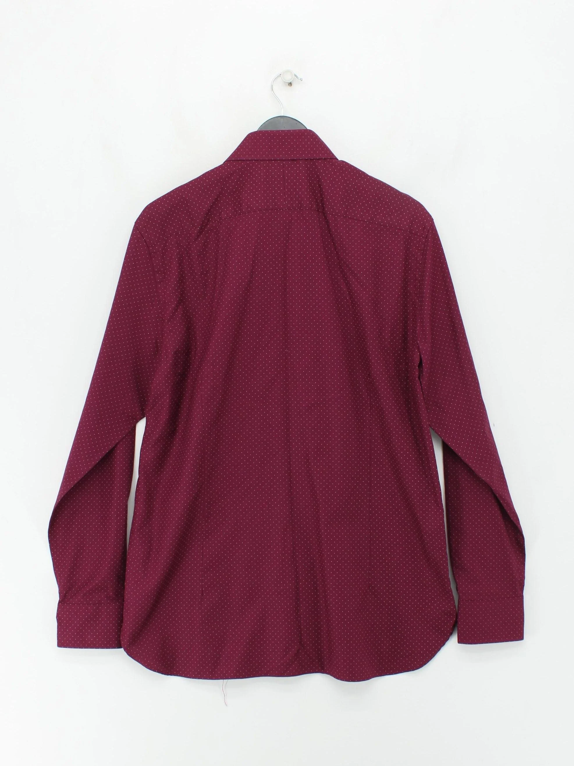 Hammond & Co. By Patrick Grant Men's Shirt L Red Geometric 100% Cotton Basic - Image 2