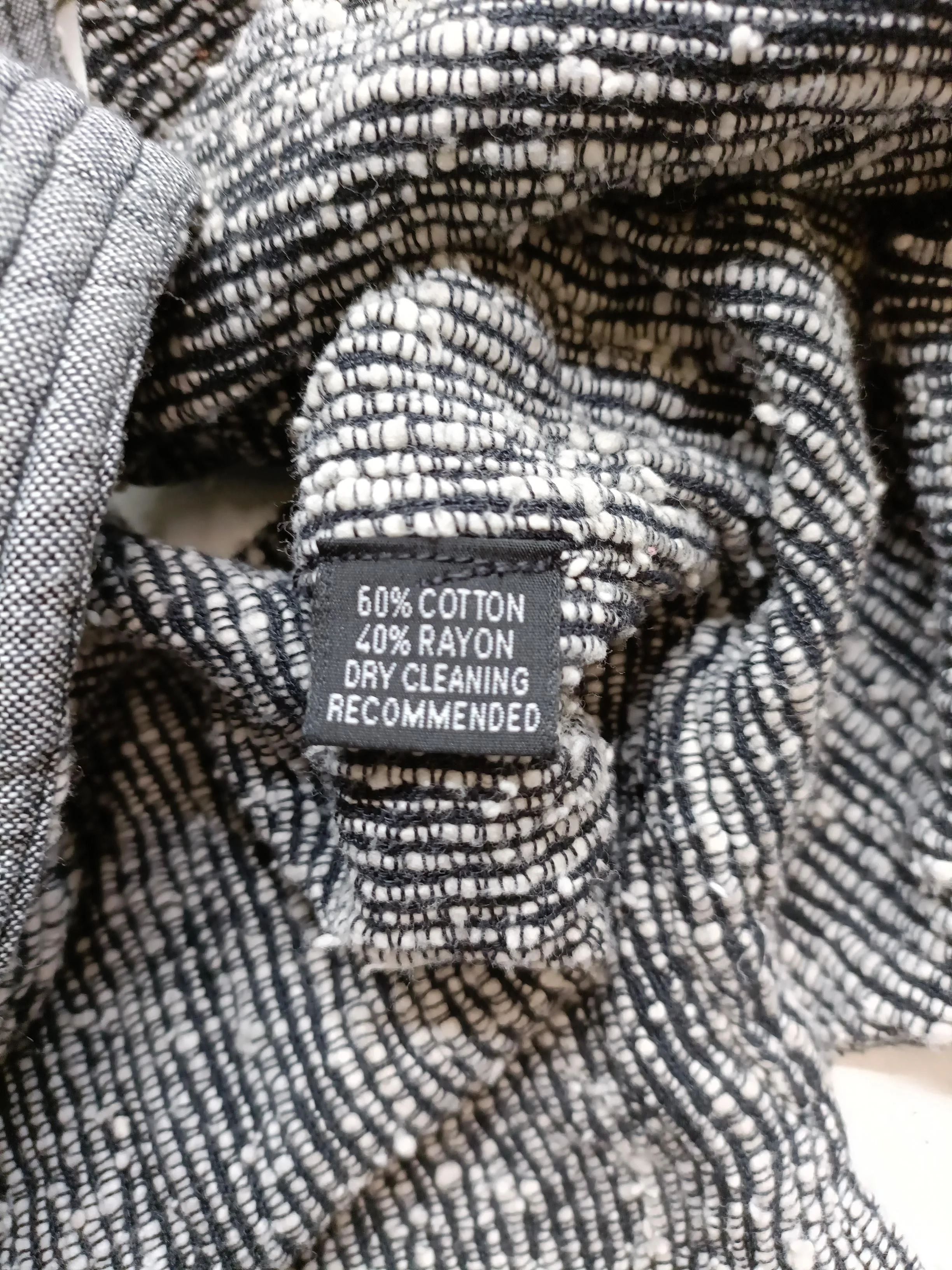 Hampstead Bazaar Women's Coat Chest: 51 in Grey Cotton with Rayon Overcoat - Image 6