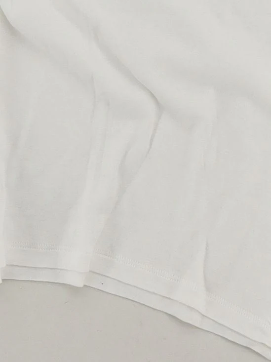 Hanro Women's T-Shirt M White Cotton with Polyamide, Elastane Camisole - Image 4