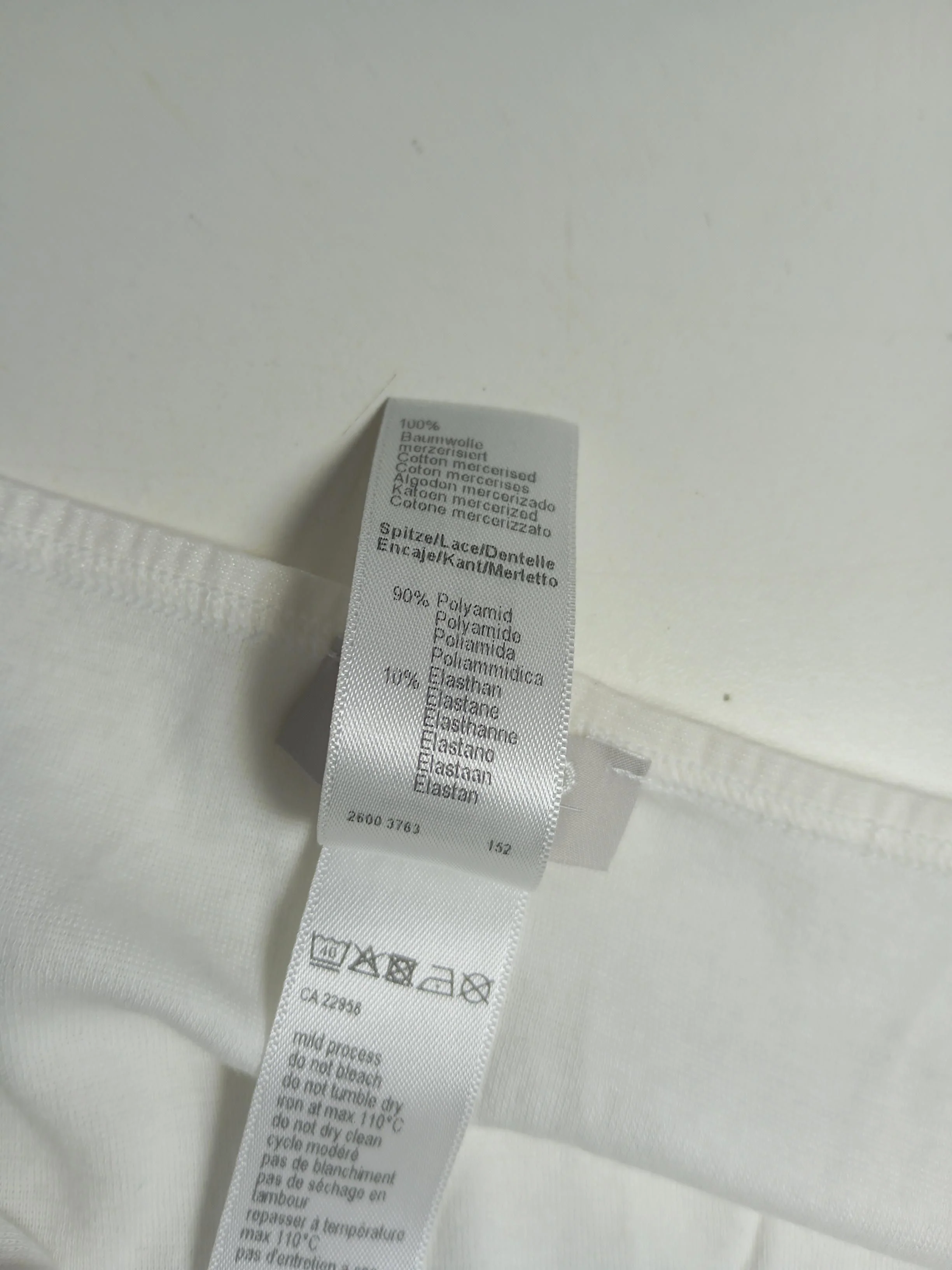 Hanro Women's T-Shirt M White Cotton with Polyamide, Elastane Camisole - Image 6
