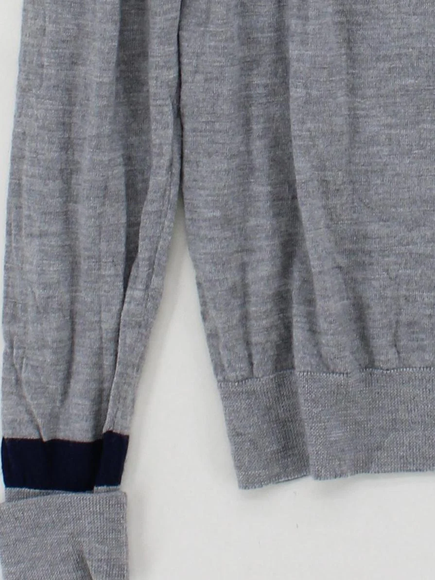 Hardy Amies Men's Polo L Grey 100% Wool Basic - Image 4