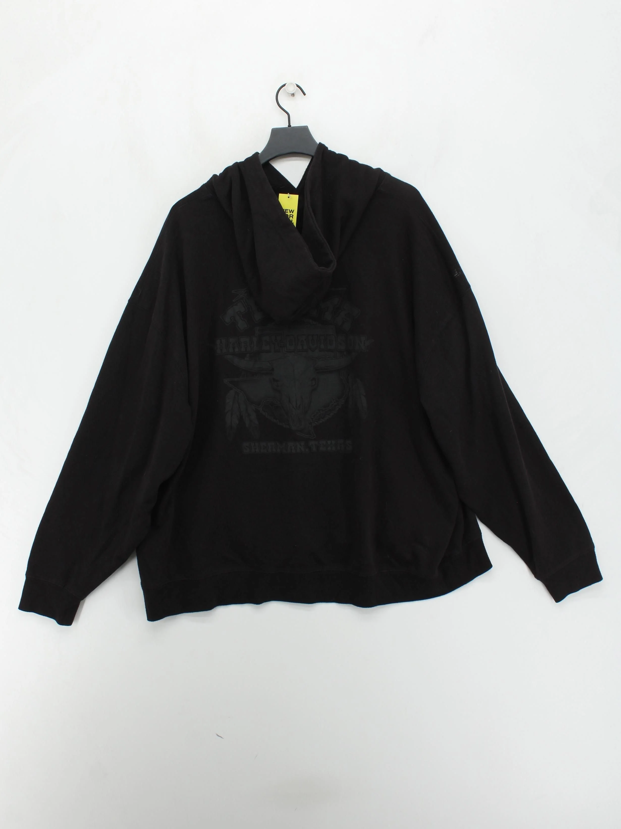 Harley Davidson Men's Hoodie XXXL Black Graphic Cotton with Polyester Pullover - Image 2