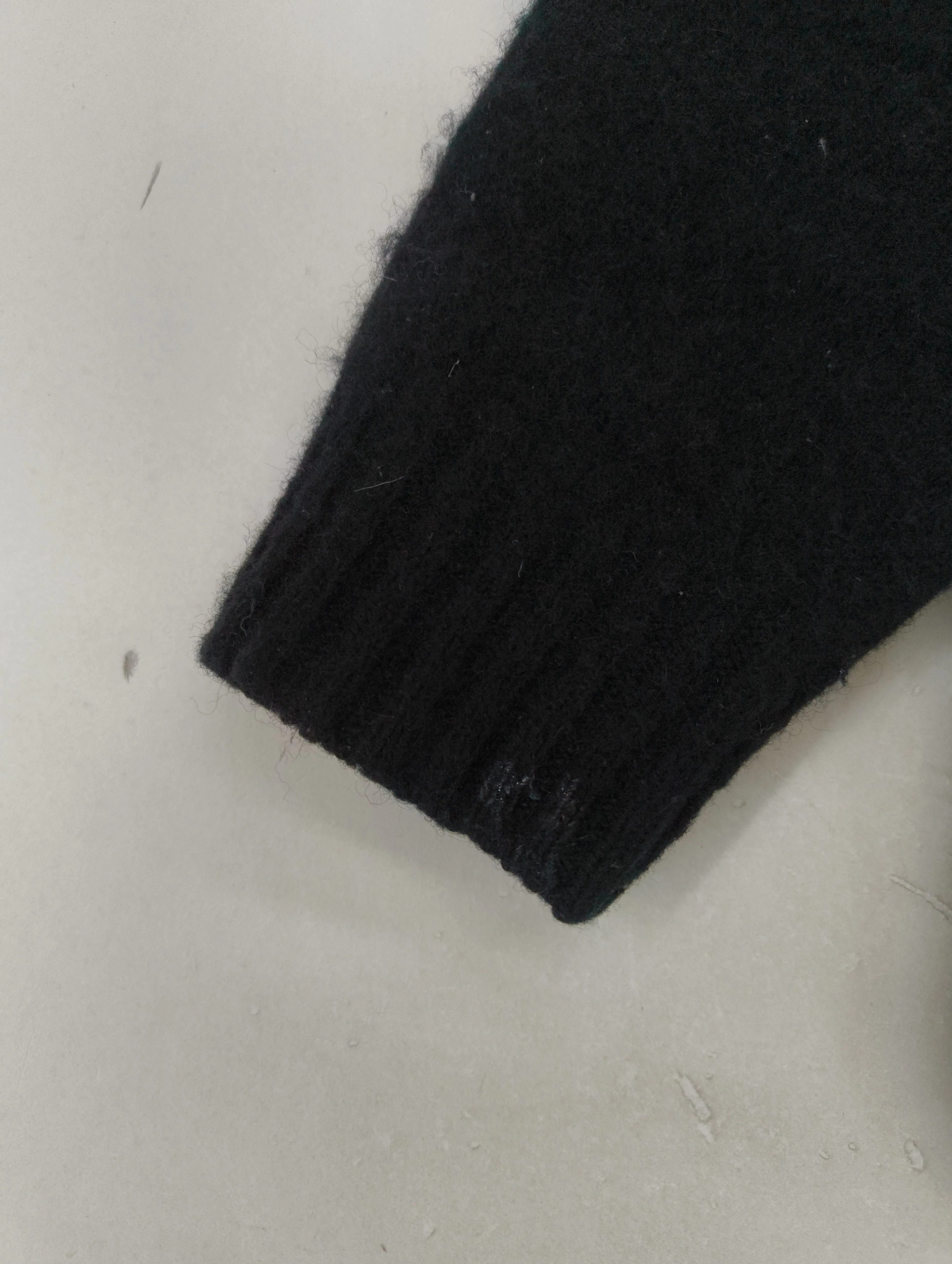 Harley Of Scotland Men's Jumper S Black 100% Wool Crew Neck Pullover - Image 6