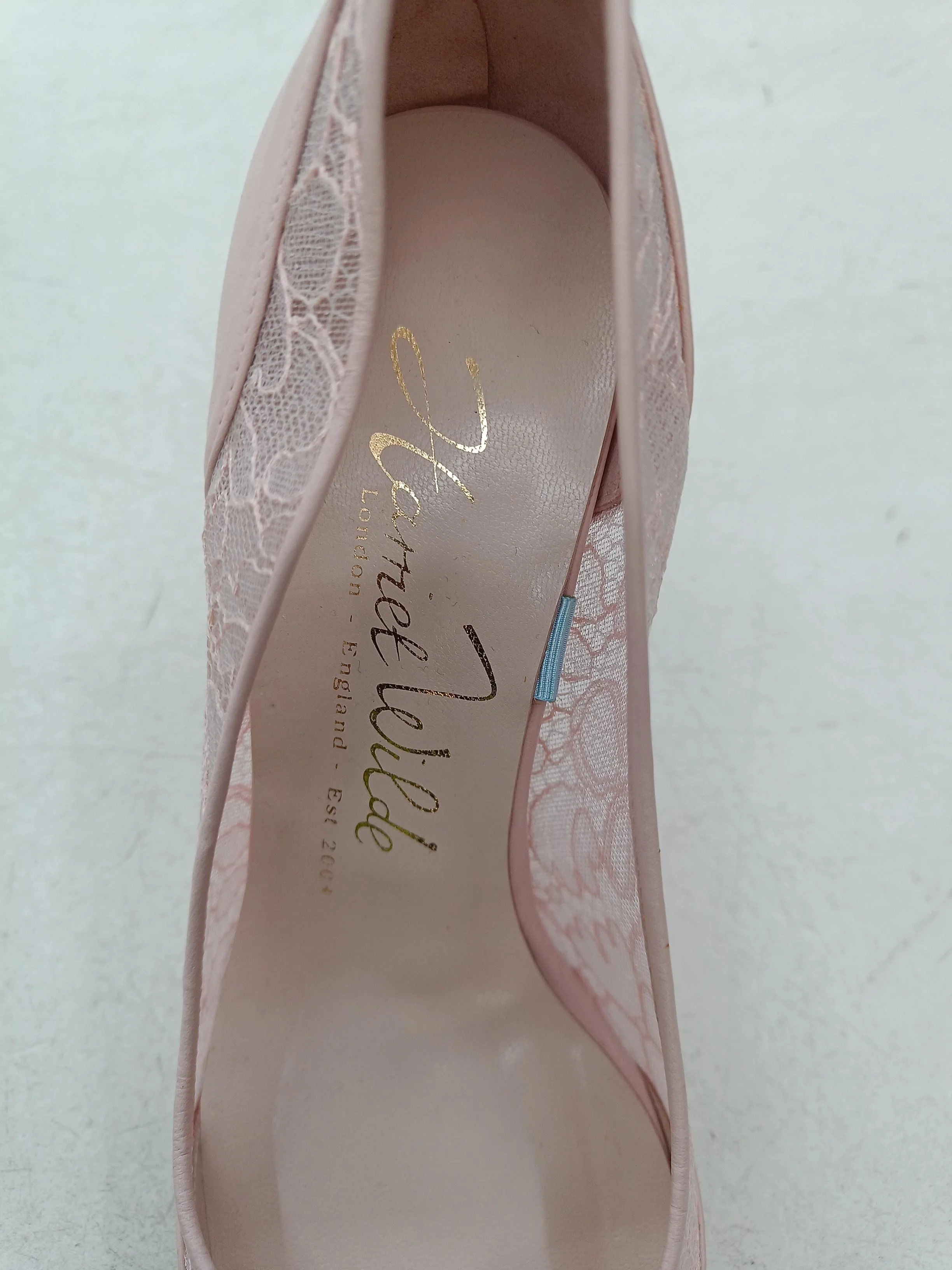 Harriet Wilde Women's Heels UK 6 Pink Floral Leather with Other Court - Image 6