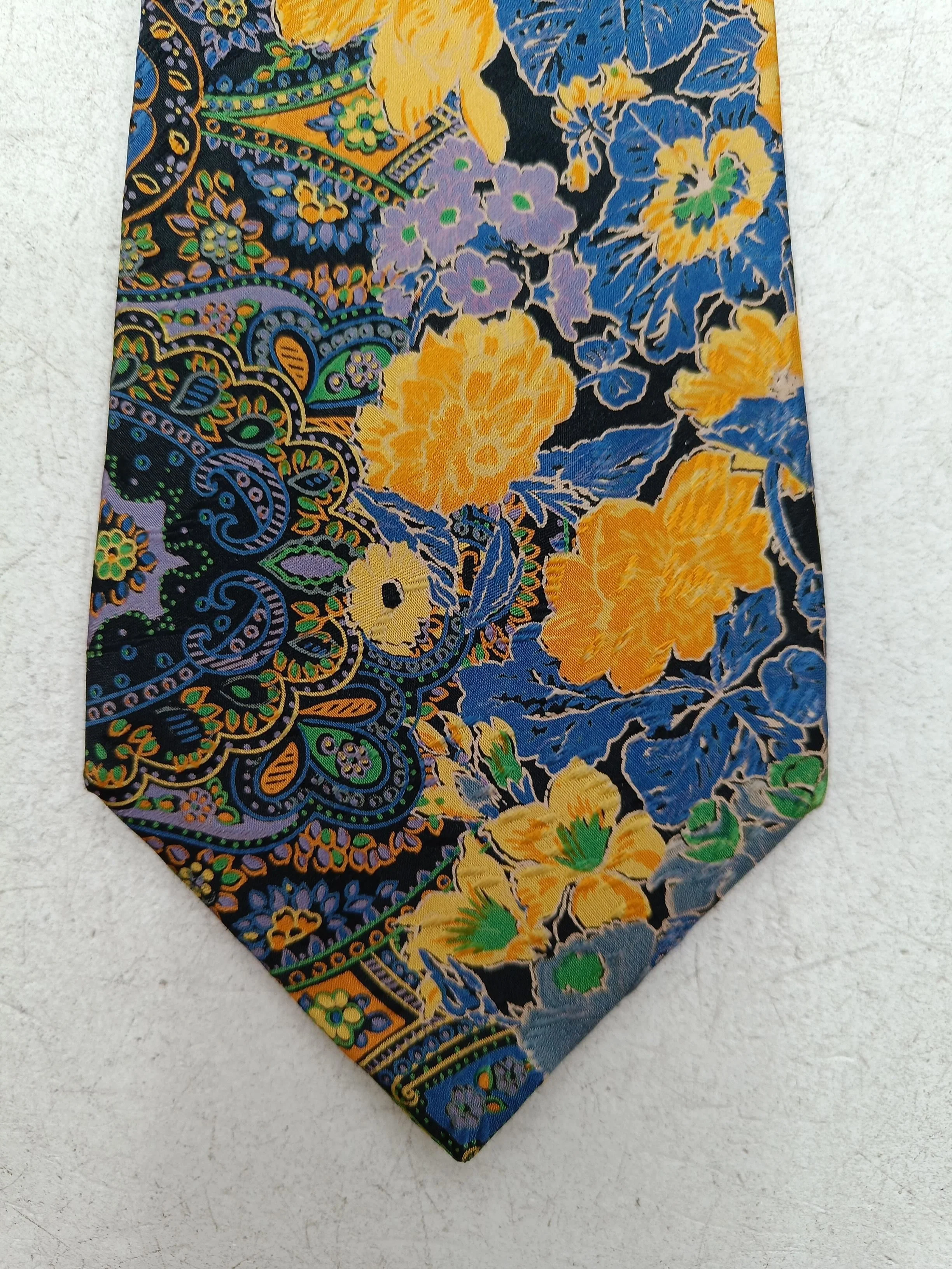 Harrods Men's Tie Multi Floral 100% Silk - Image 3