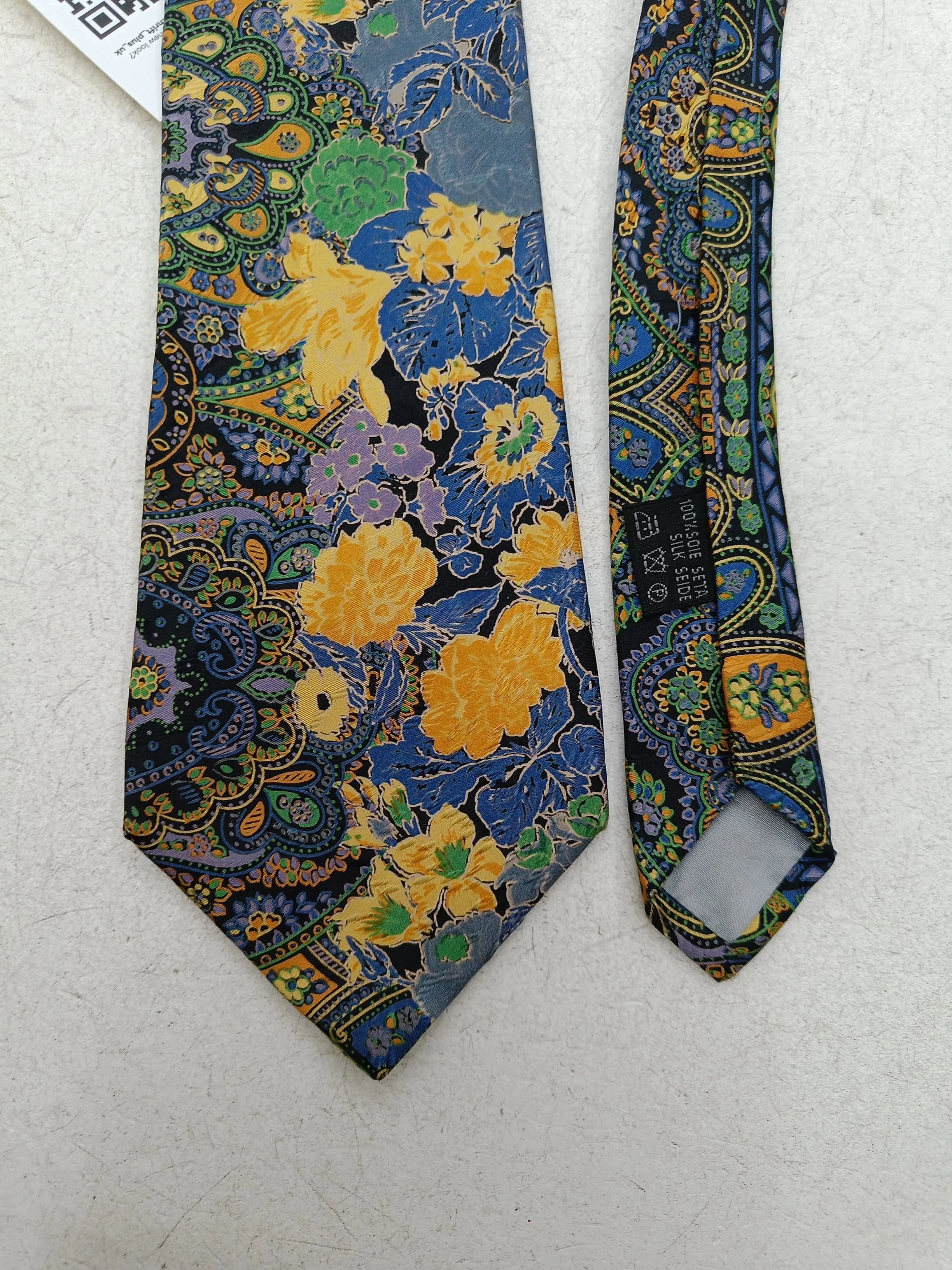 Harrods Men's Tie Multi Floral 100% Silk - Image 4