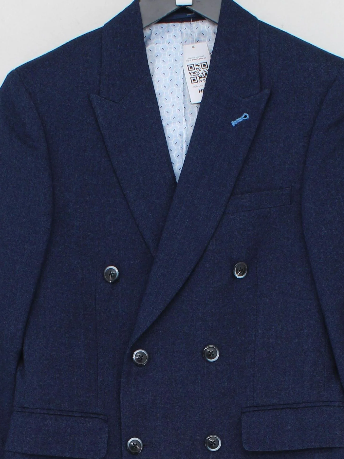 Harry Brown Men's Two Piece Suit Chest: 36 in Blue Polyester - Image 3