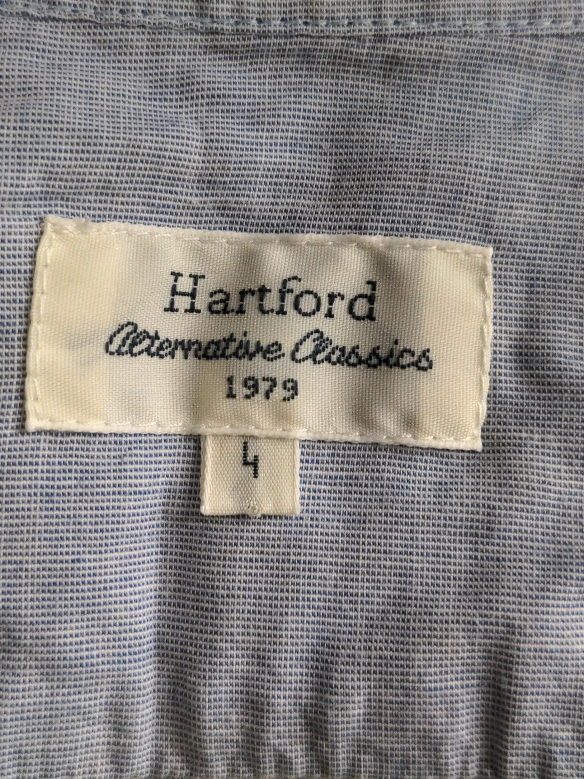 Hartford Women's Shirt UK 4 Blue 100% Cotton Long Sleeve Collared Basic - Image 5