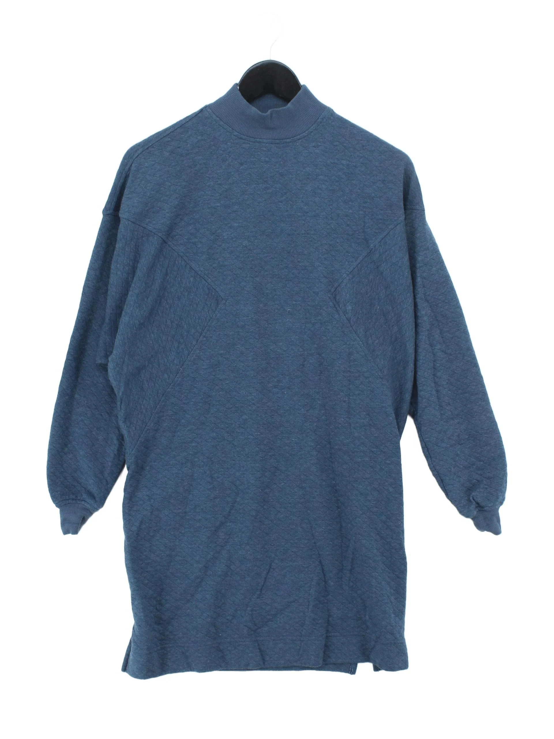 Hatch Men's Jumper XXL Blue Polyester with Cotton High Neck Pullover