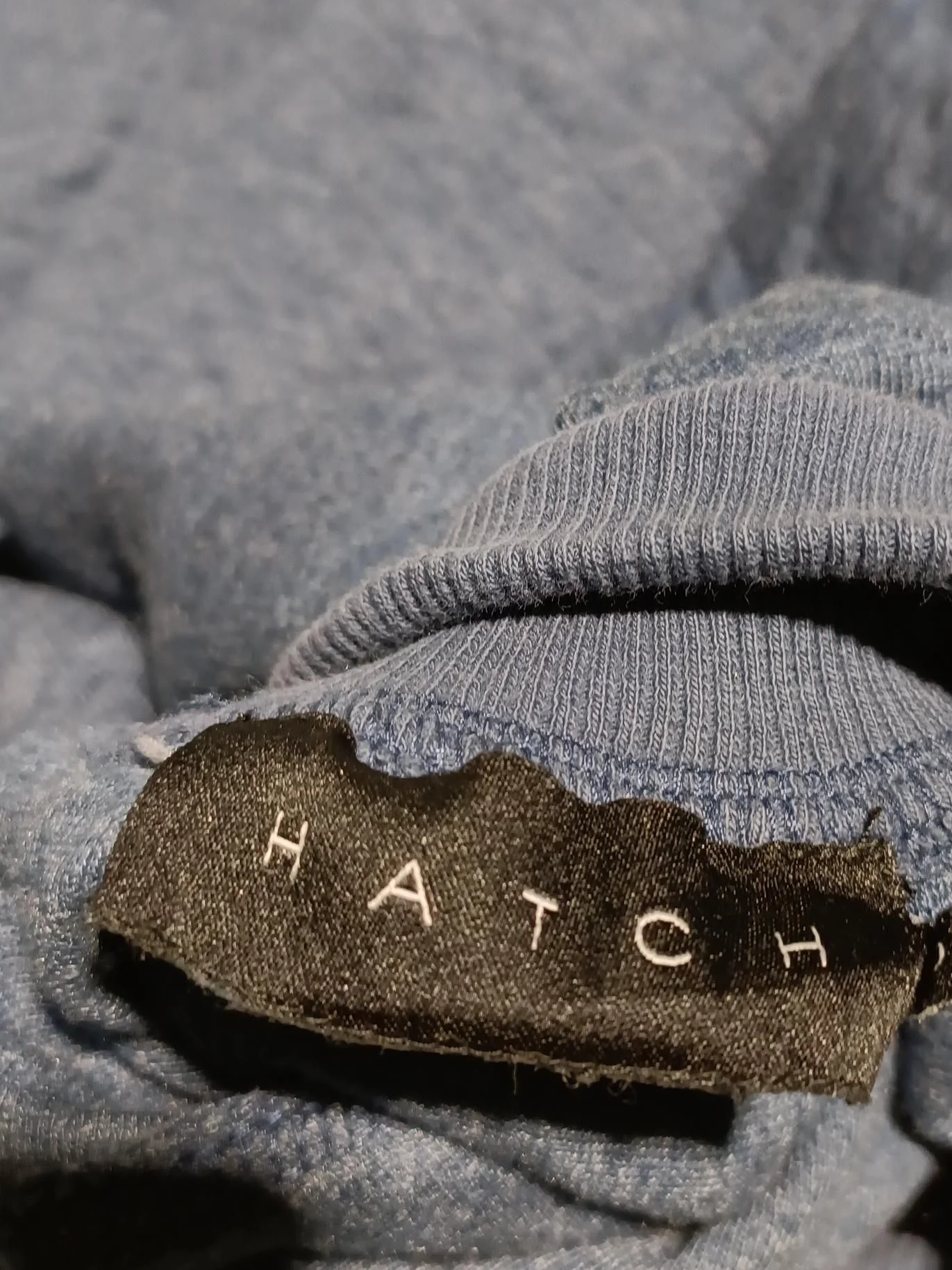 Hatch Men's Jumper XXL Blue Polyester with Cotton High Neck Pullover - Image 6