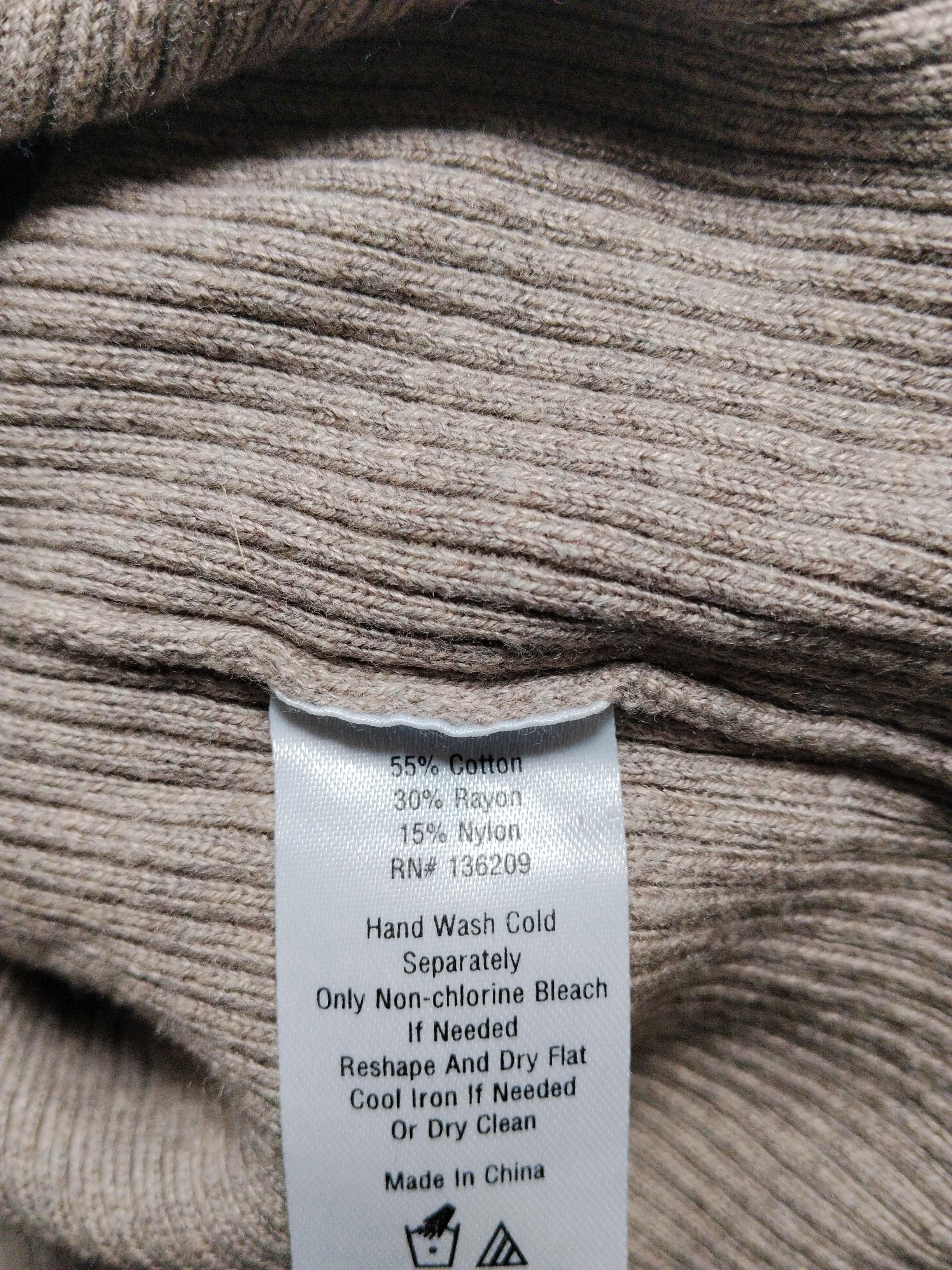 Hatch Women's Maternity Top S Tan Cotton with Rayon, Nylon V-Neck Pullover - Image 7