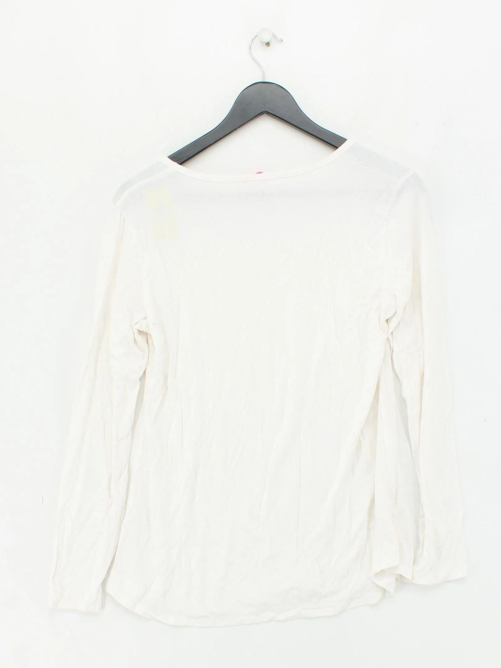 Hatch Women's T-Shirt S White Lyocell Modal with Spandex Basic - Image 2