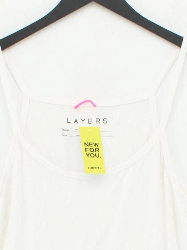 Hatch Women's T-Shirt S White Lyocell Modal with Spandex Camisole - Image 3