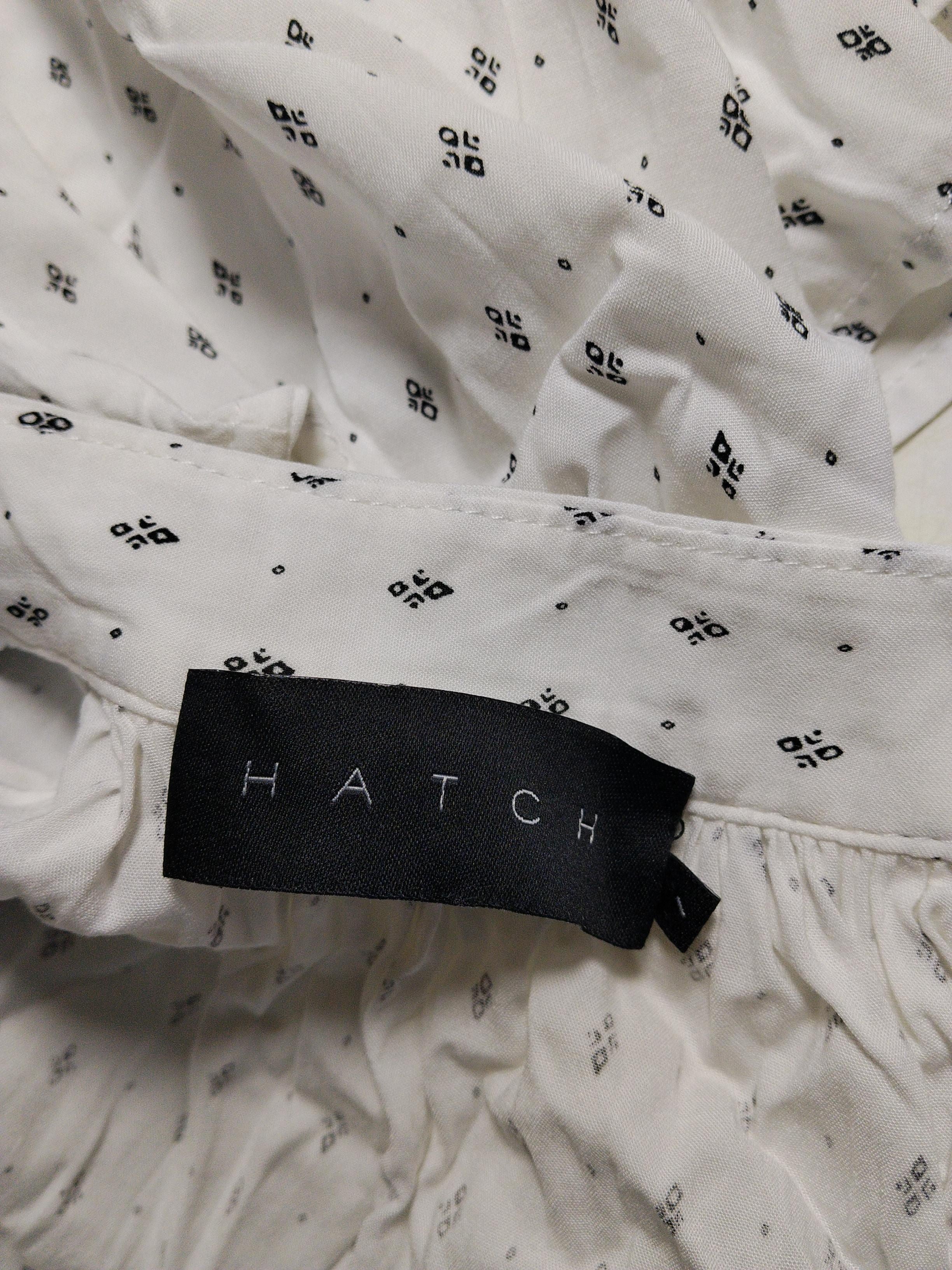 Hatch Women's Top M White Rayon with Spandex Sleeveless High Neck Basic - Image 5