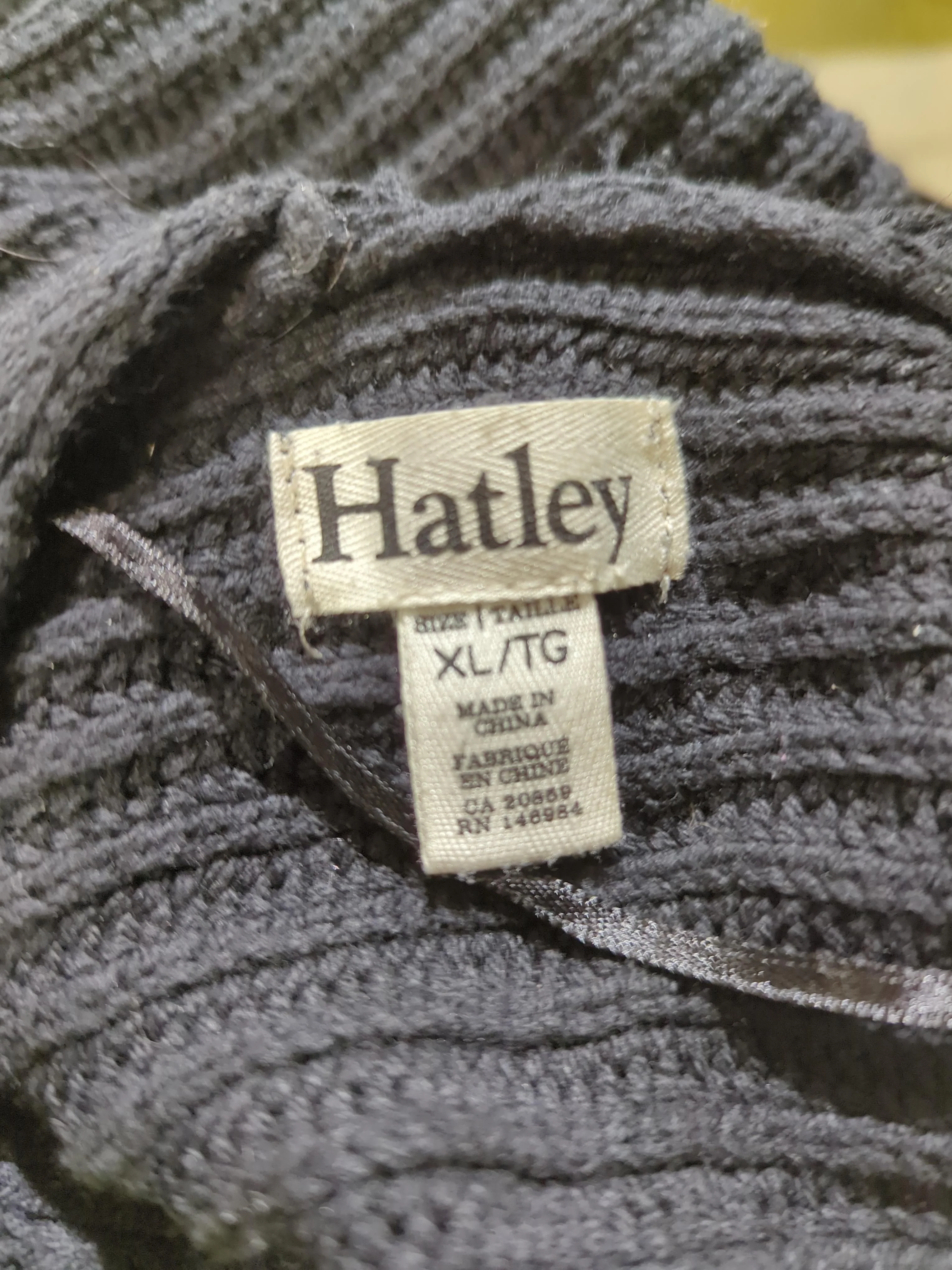 Hatley Women's Cardigan XL Black Cotton with Acrylic V-Neck Cardigan - Image 5