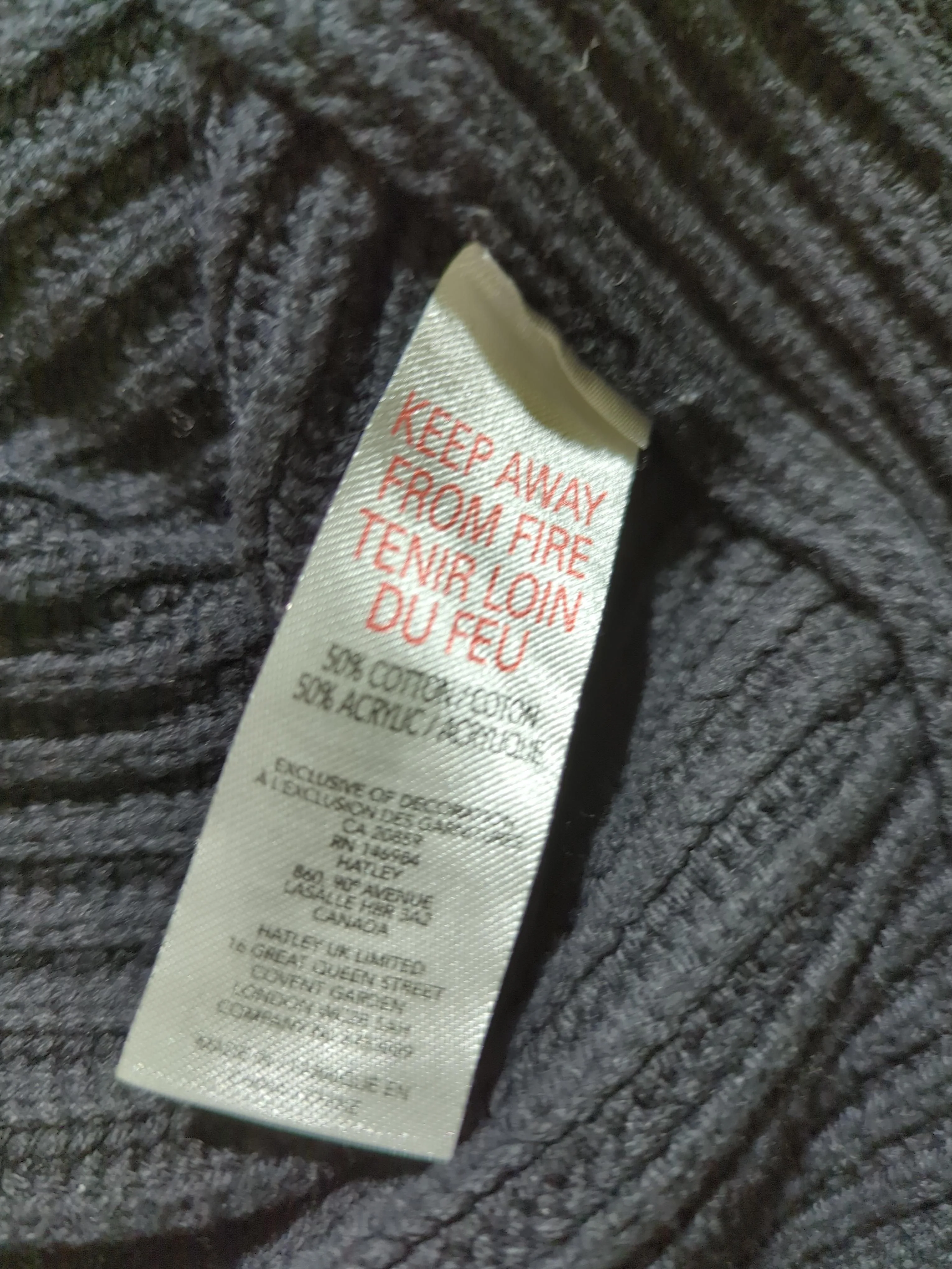 Hatley Women's Cardigan XL Black Cotton with Acrylic V-Neck Cardigan - Image 6