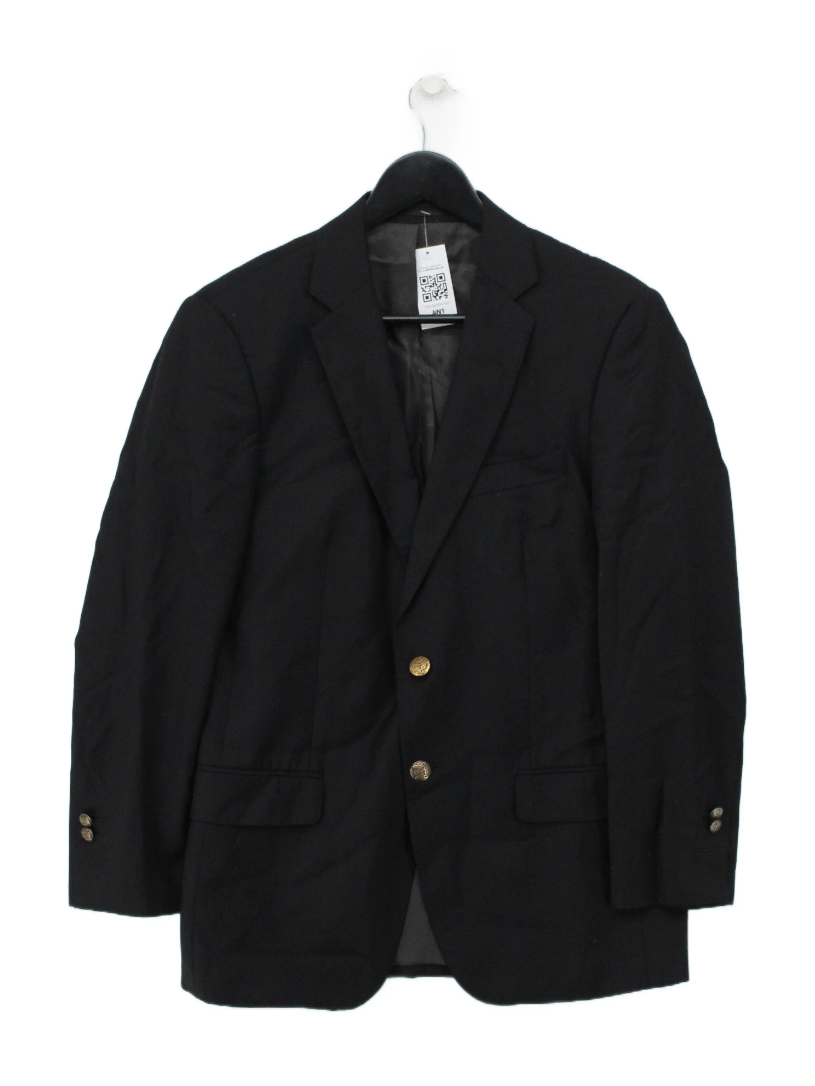 Hawes & Curtis Men's Blazer Chest: 38 in Black Wool