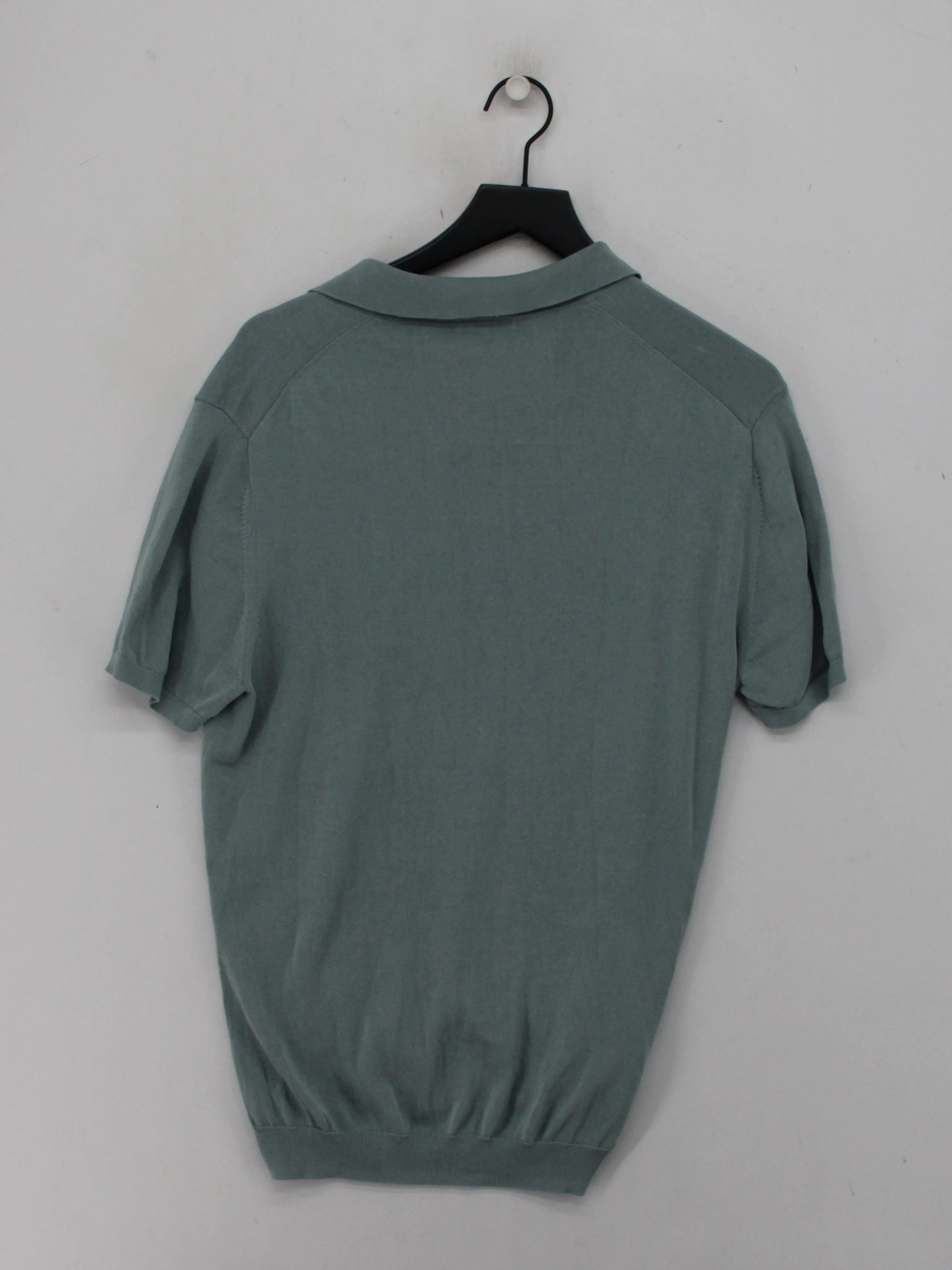 Hawes & Curtis Men's Polo L Green 100% Cotton Basic - Image 2