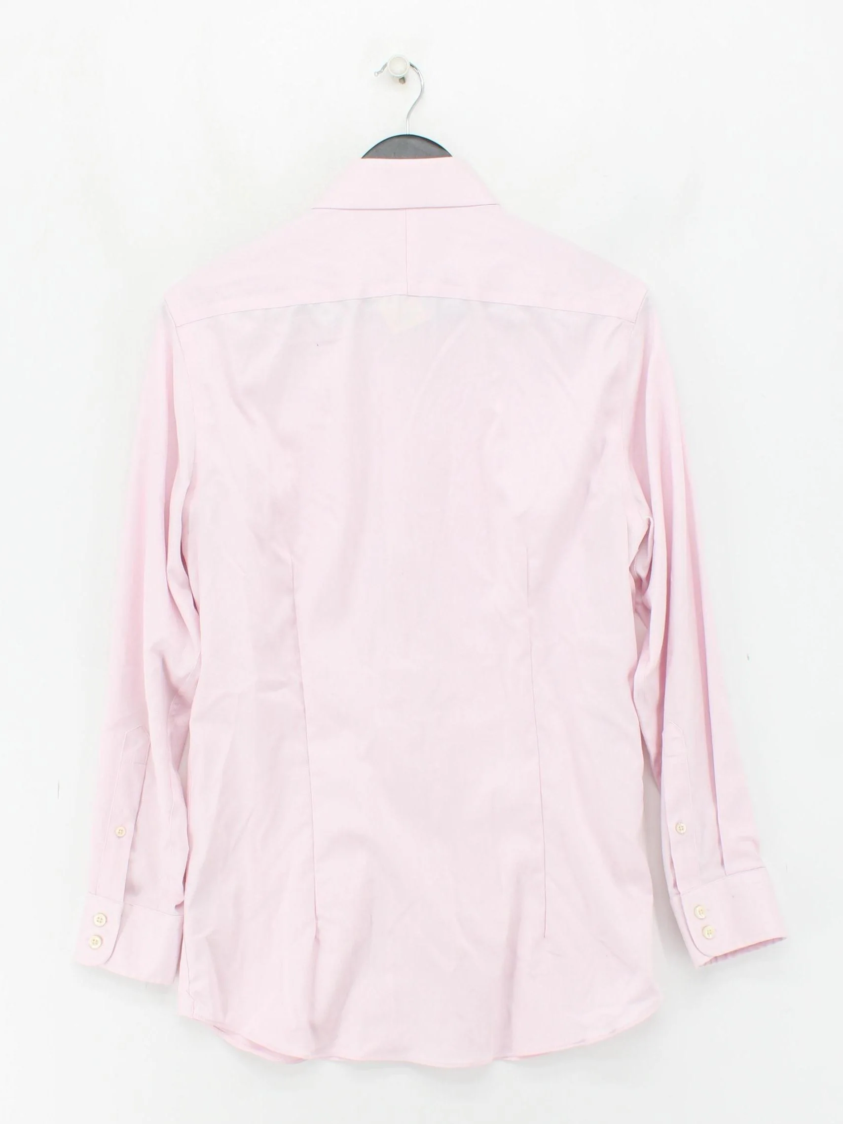 Hawes & Curtis Men's Shirt Collar: 15 in Pink Cotton with Elastane Basic - Image 2