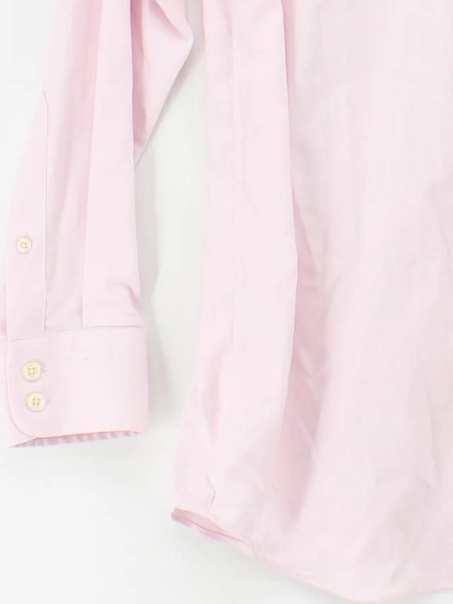 Hawes & Curtis Men's Shirt Collar: 15 in Pink Cotton with Elastane Basic - Image 4