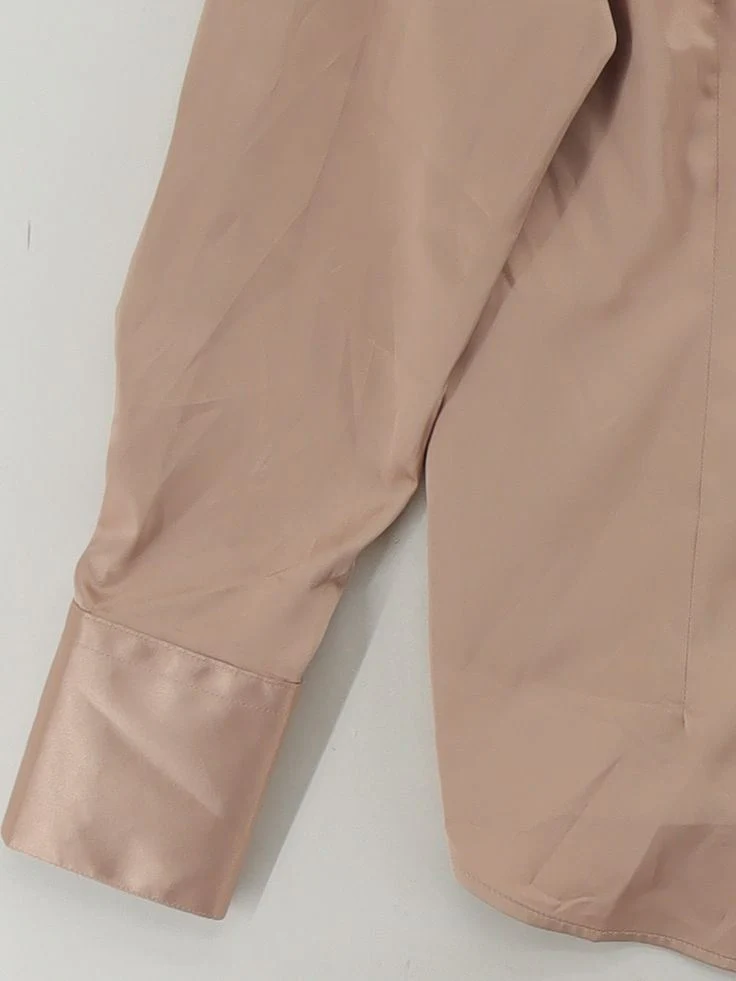 Hawes & Curtis Women's Blouse UK 16 Tan Polyester with Elastane Basic - Image 4