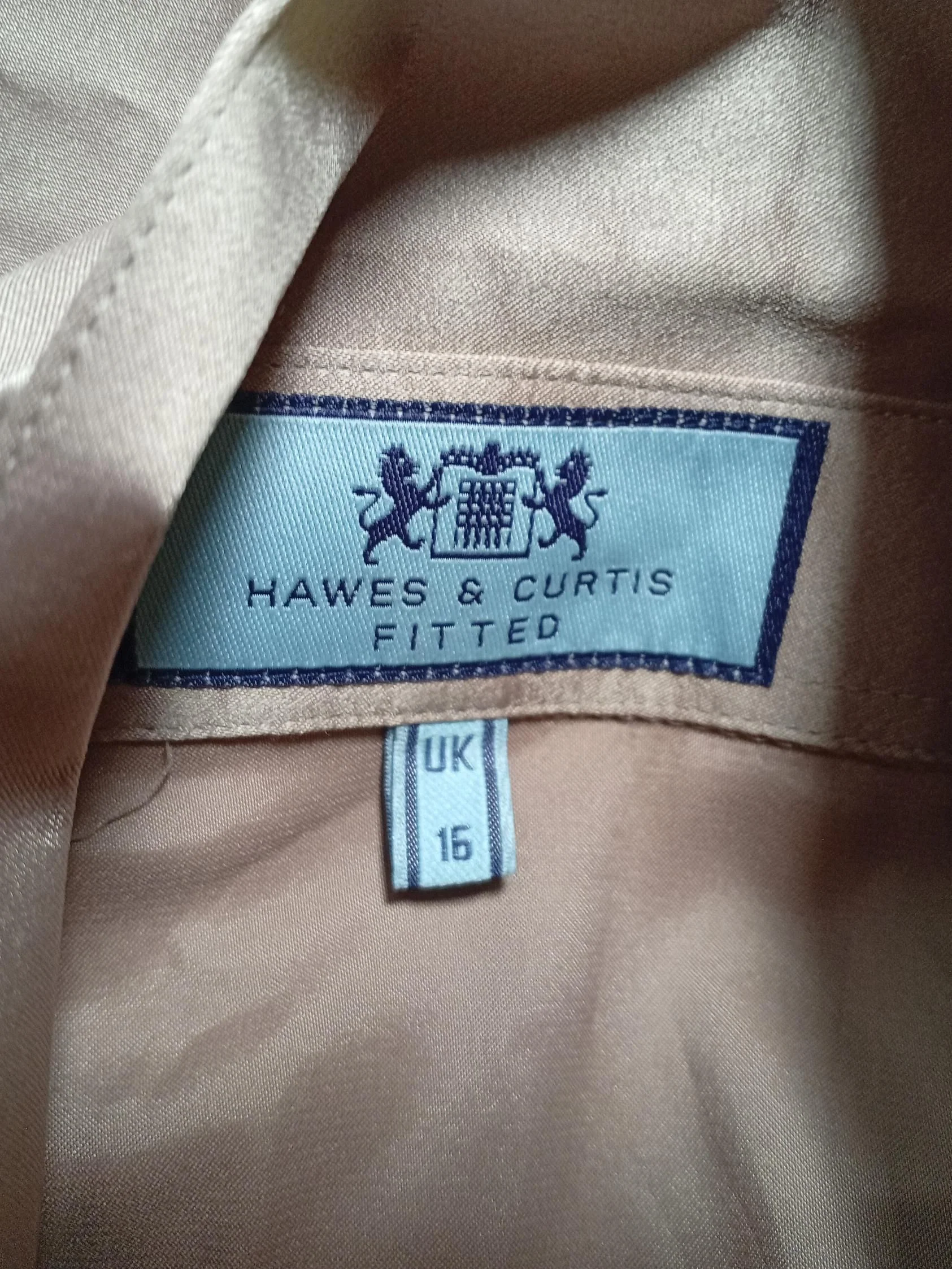 Hawes & Curtis Women's Blouse UK 16 Tan Polyester with Elastane Basic - Image 5