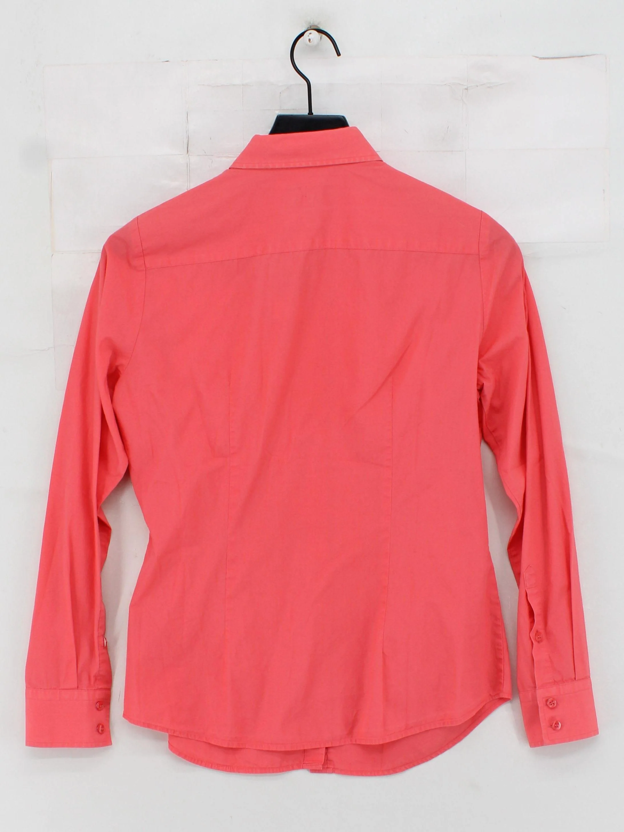 Hawes & Curtis Women's Shirt UK 10 Red 100% Cotton Long Sleeve Collared Basic - Image 2