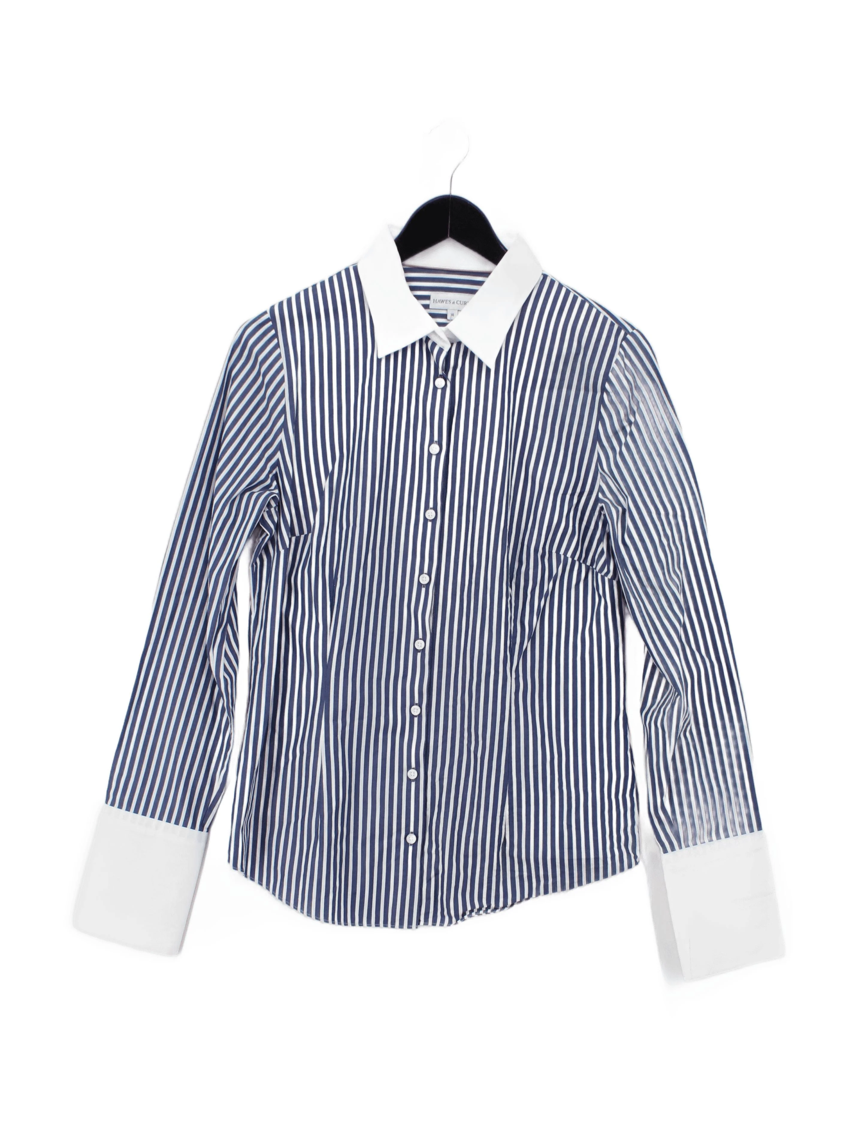 Hawes & Curtis Women's Shirt UK 14 Blue 100% Cotton Basic