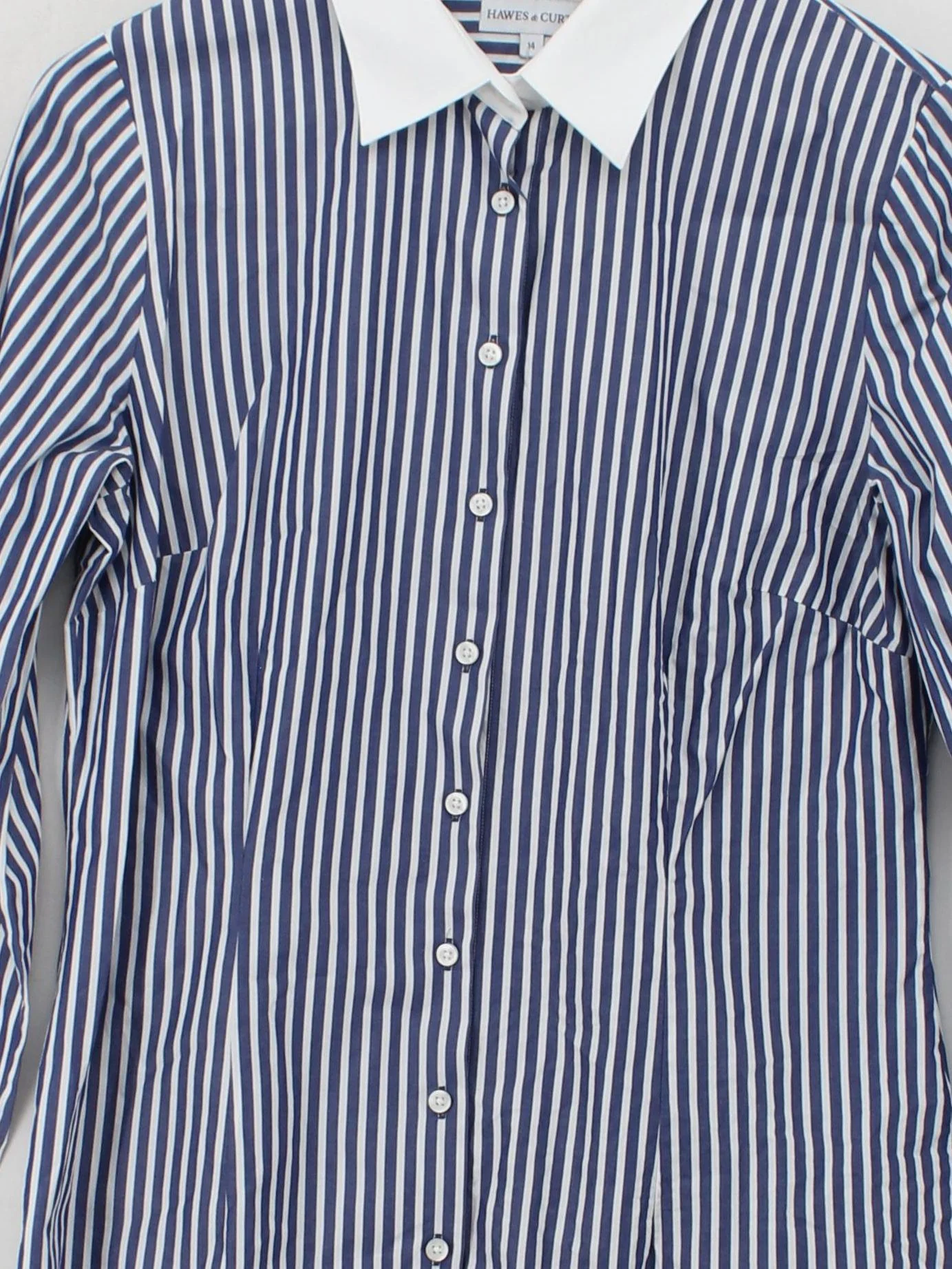Hawes & Curtis Women's Shirt UK 14 Blue 100% Cotton Basic - Image 3