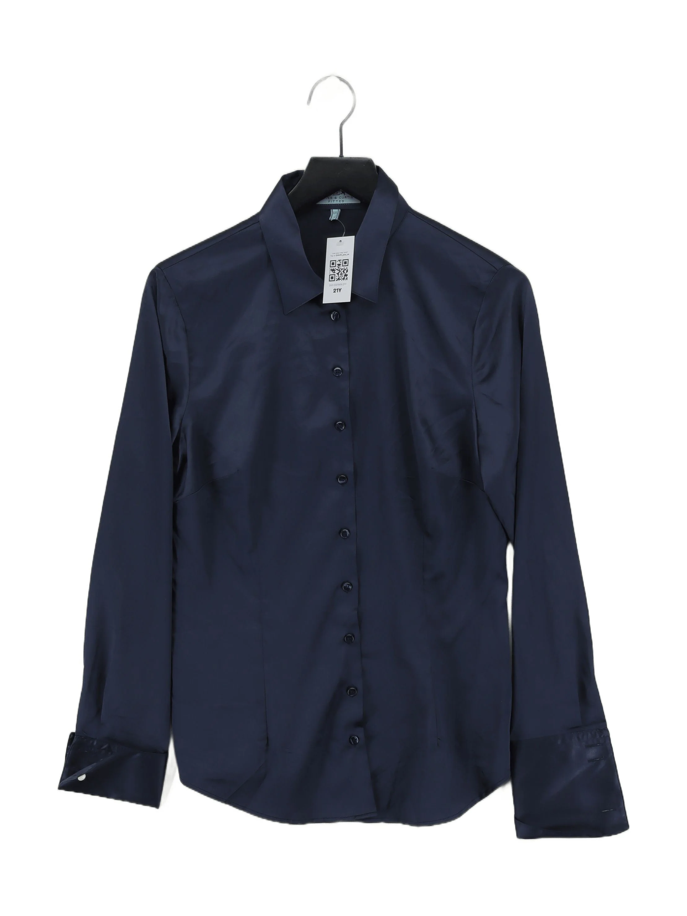 Hawes & Curtis Women's Shirt UK 16 Blue Polyester with Elastane Basic
