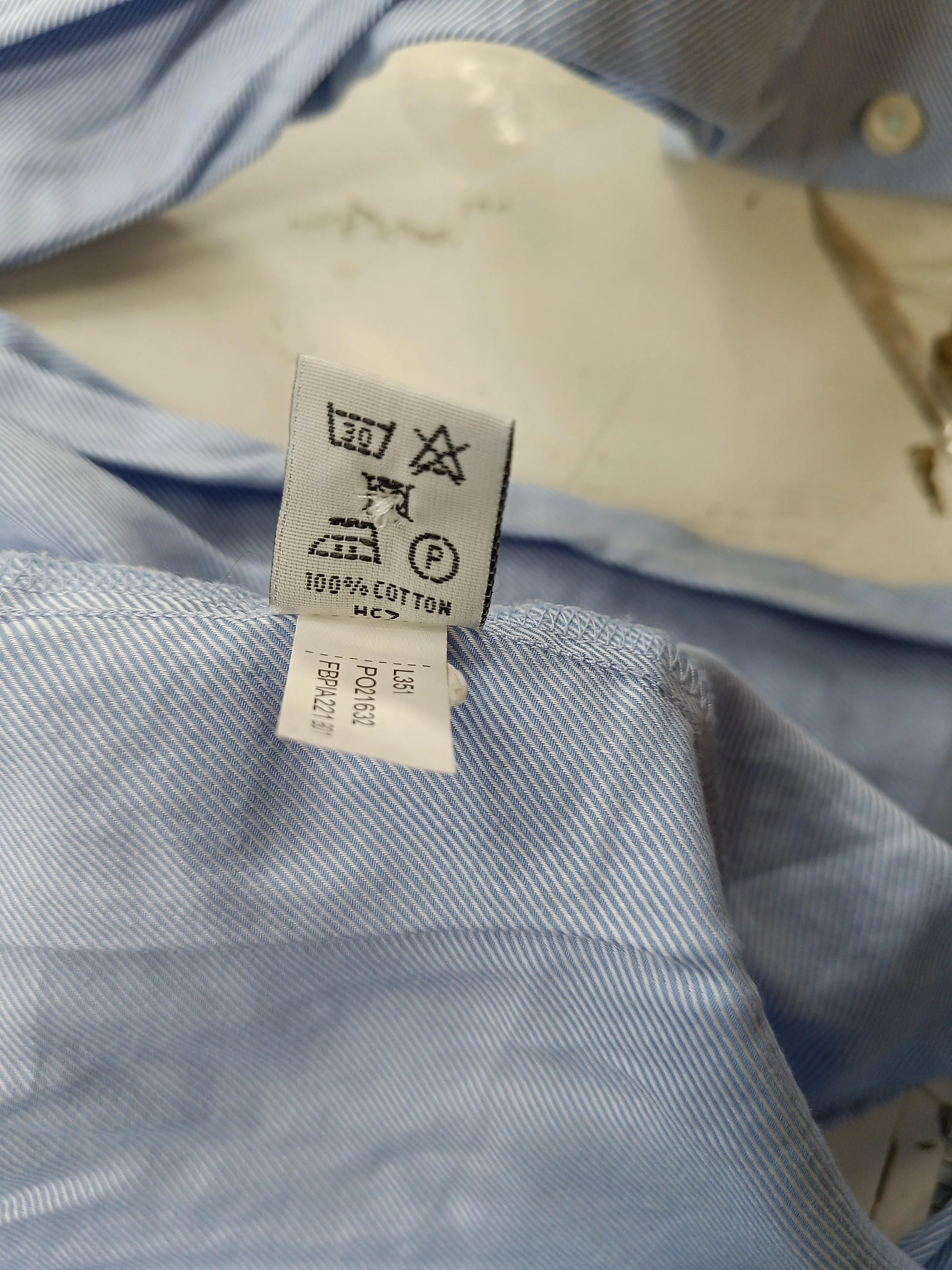 Hawes & Curtis Women's Shirt UK 6 Blue 100% Cotton Long Sleeve Collared Basic - Image 6