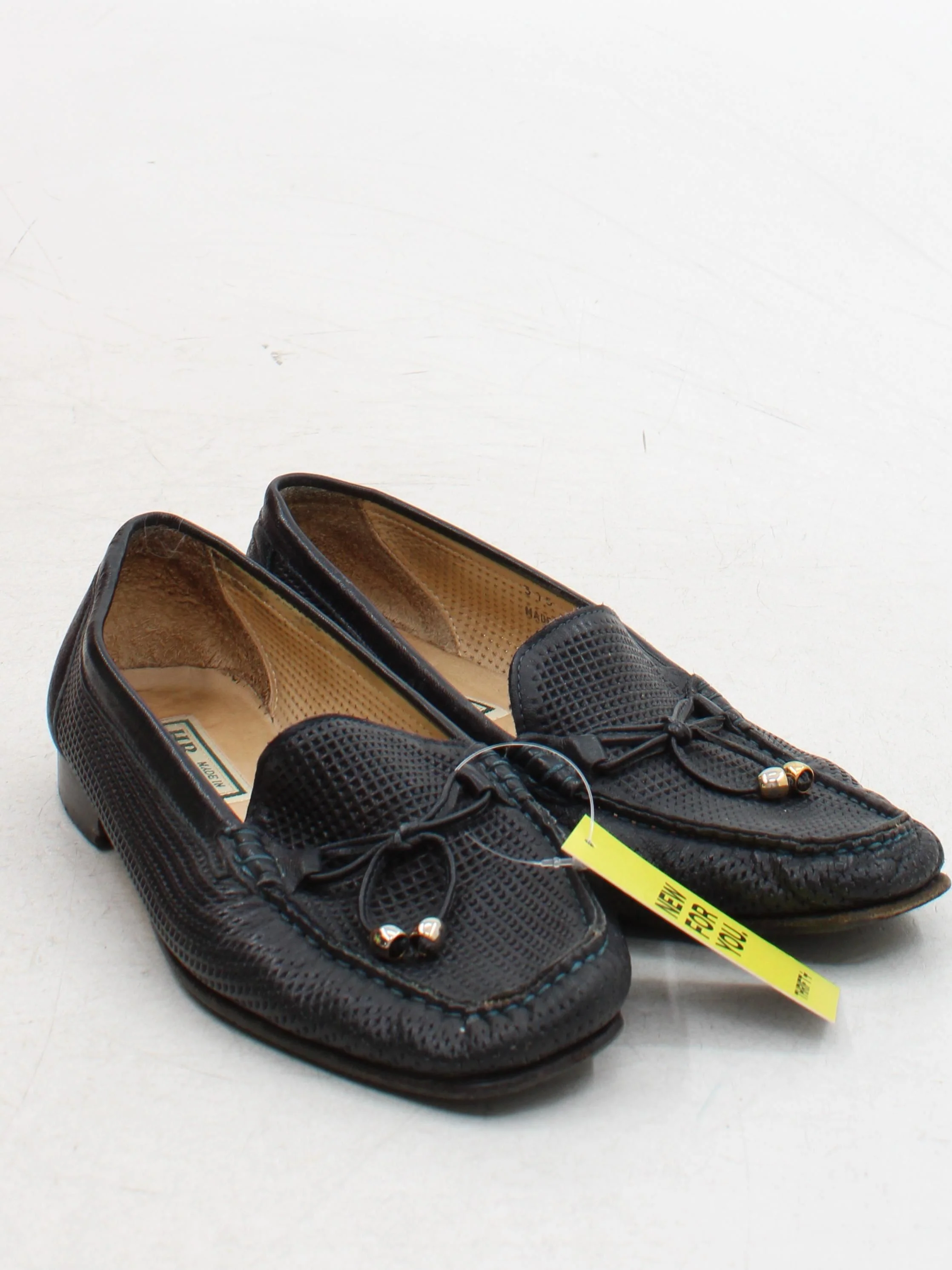 HB Women's Flat Shoes UK 6 Black 100% Leather Loafer - Image 4