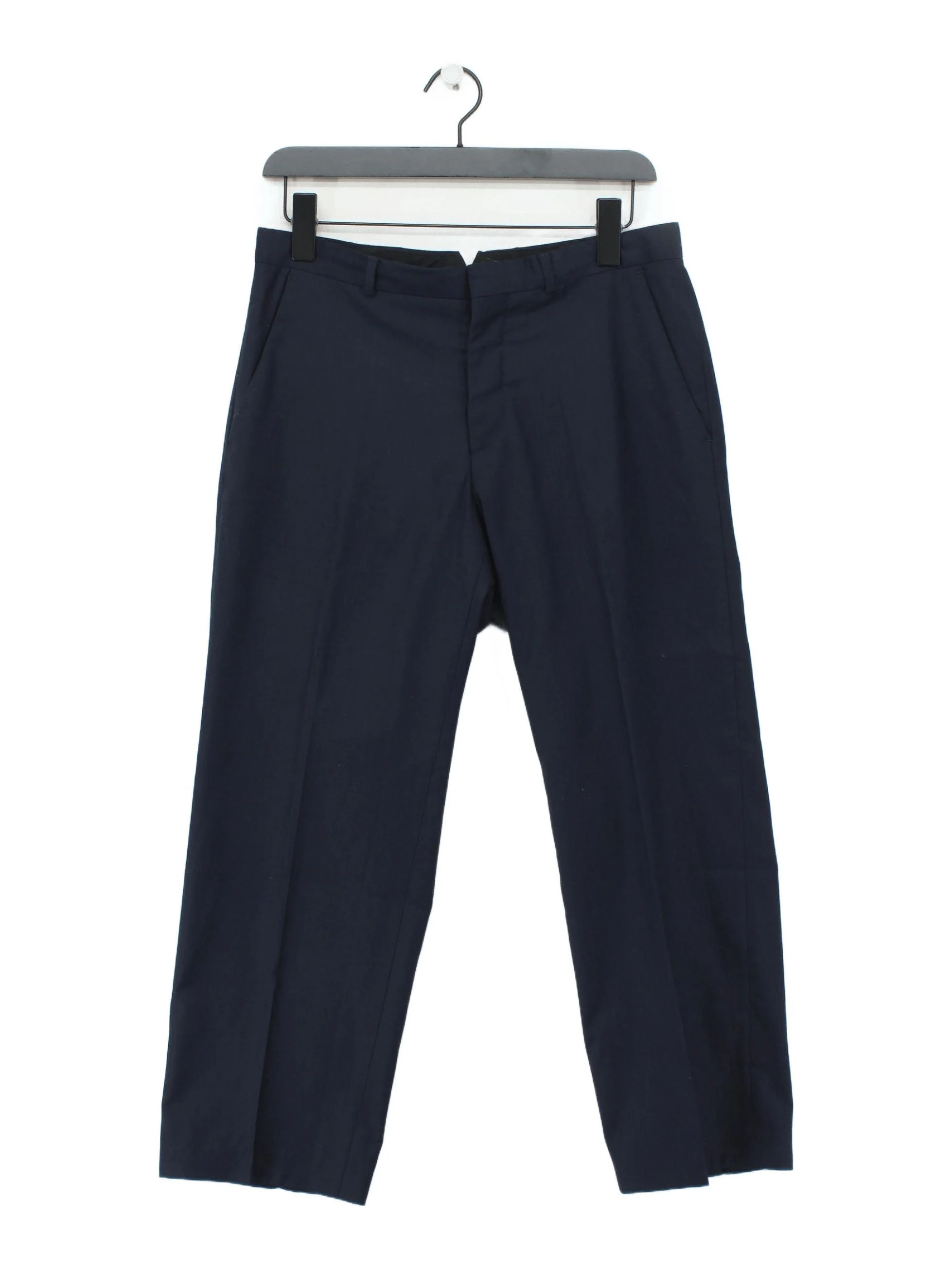 Heart And Dagger Men's Trousers S Blue Polyester with Viscose, Elastane Chino
