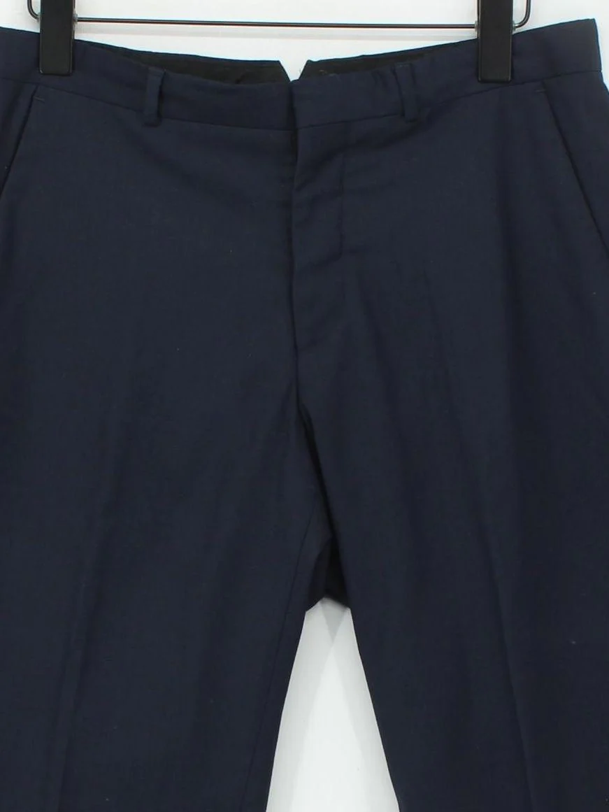 Heart And Dagger Men's Trousers S Blue Polyester with Viscose, Elastane Chino - Image 3