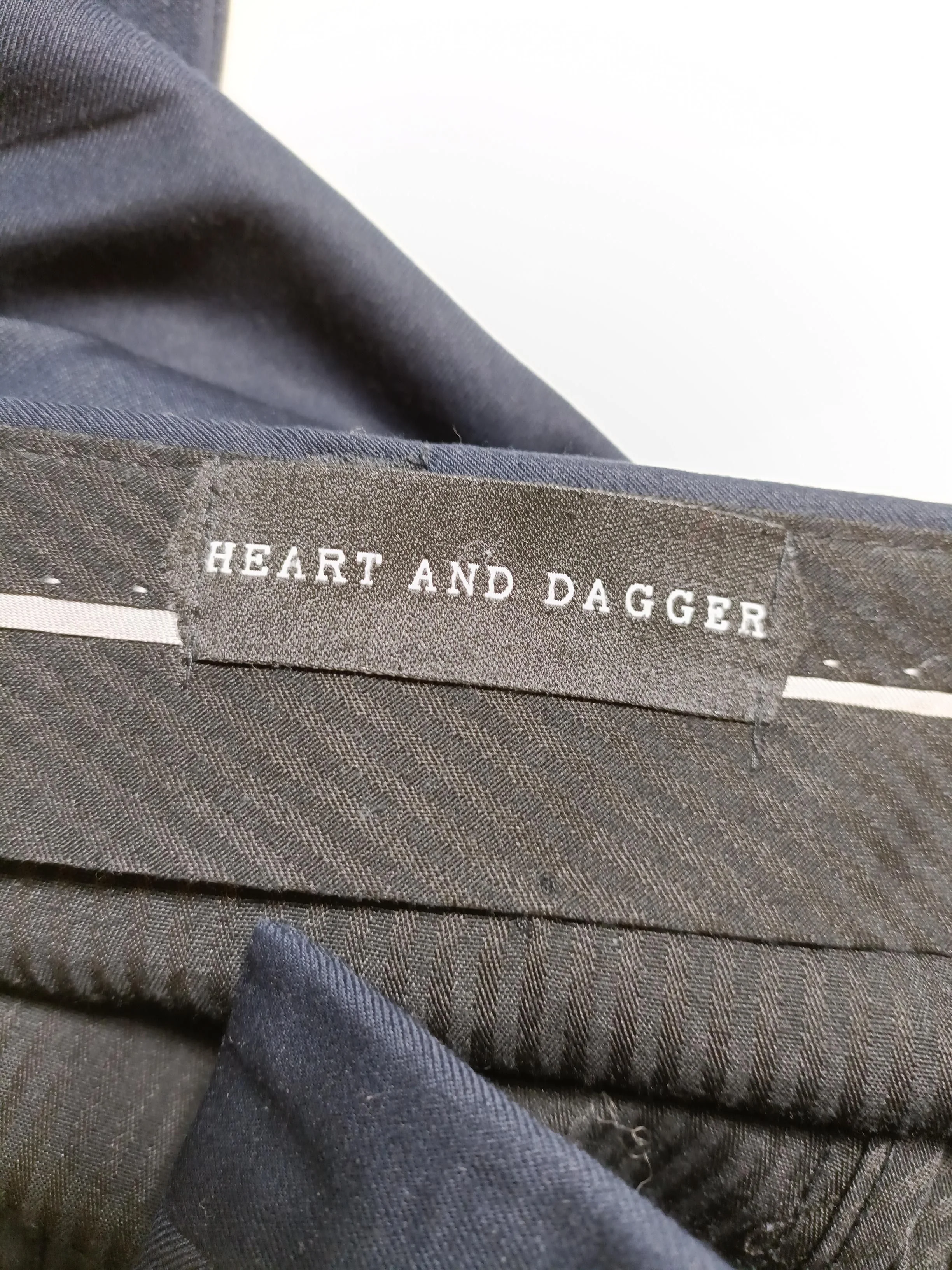 Heart And Dagger Men's Trousers S Blue Polyester with Viscose, Elastane Chino - Image 5