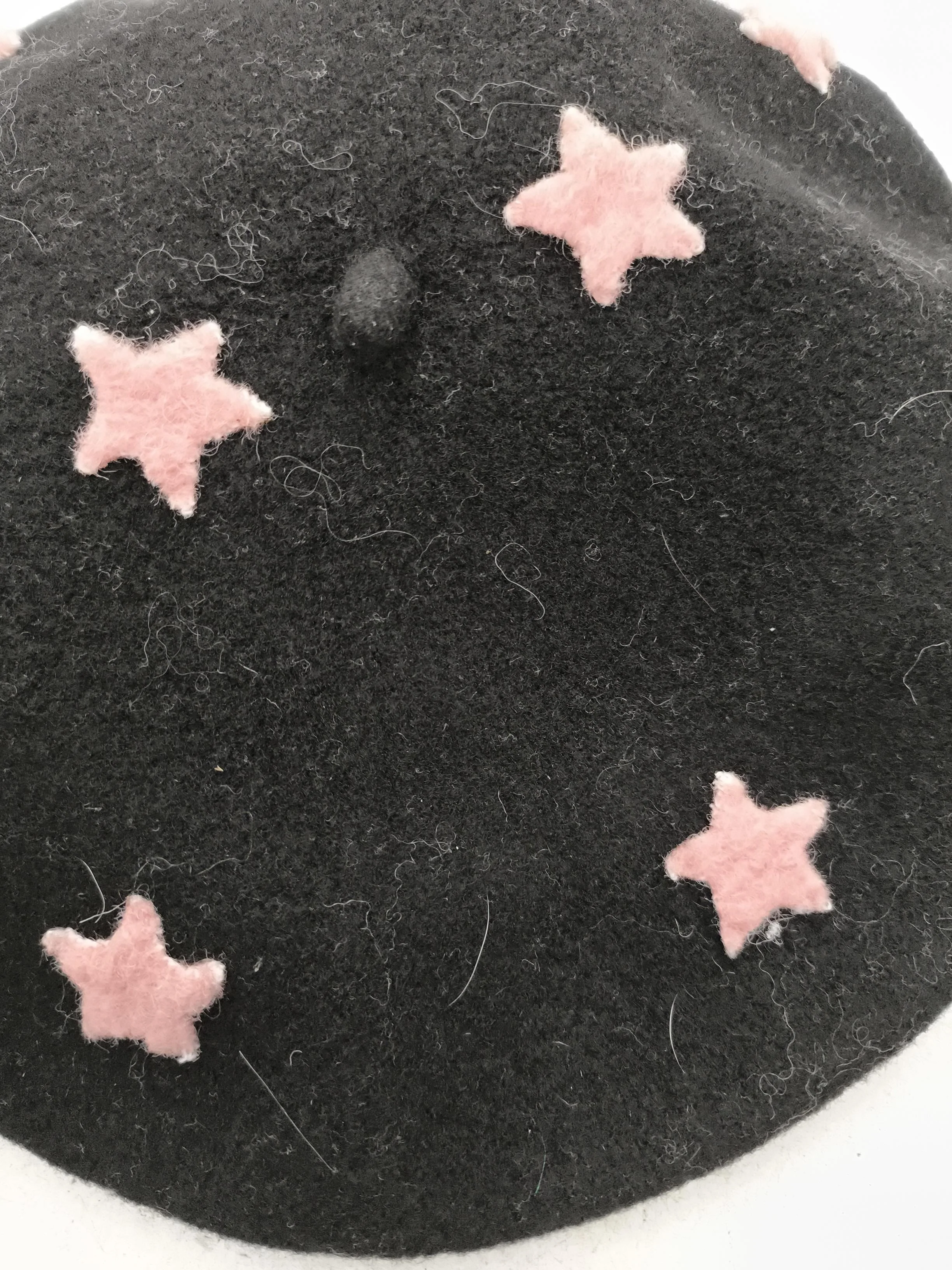 Helene Berman Women's Hat M Black 100% Polyester Beret - Image 3
