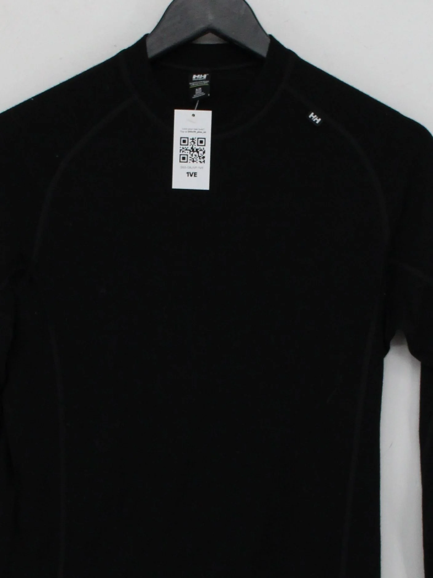 Helly Hansen Men's T-Shirt S Black Wool with Other Round Neck Basic - Image 3
